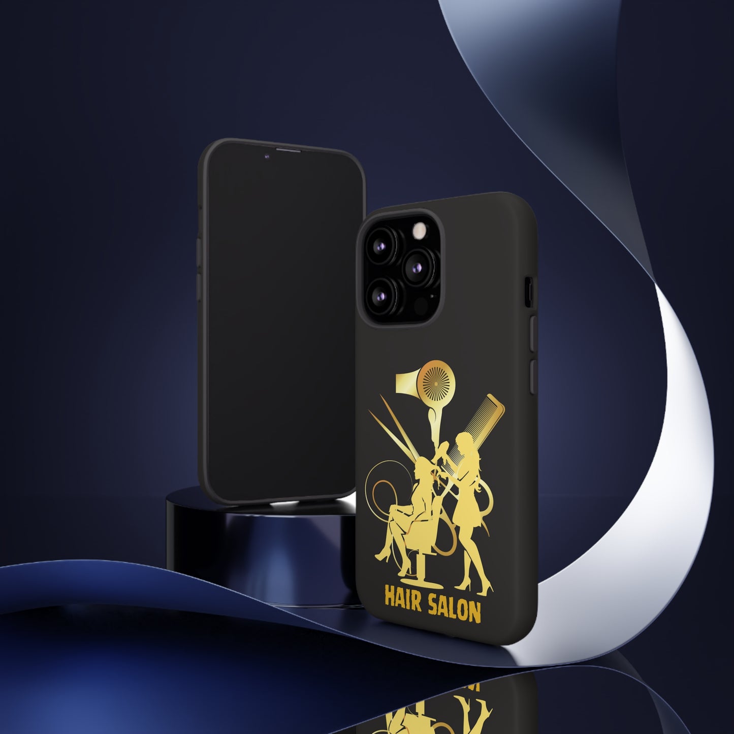 Black and Gold Hair Salon | Mostly Android Phone Cases | MAC