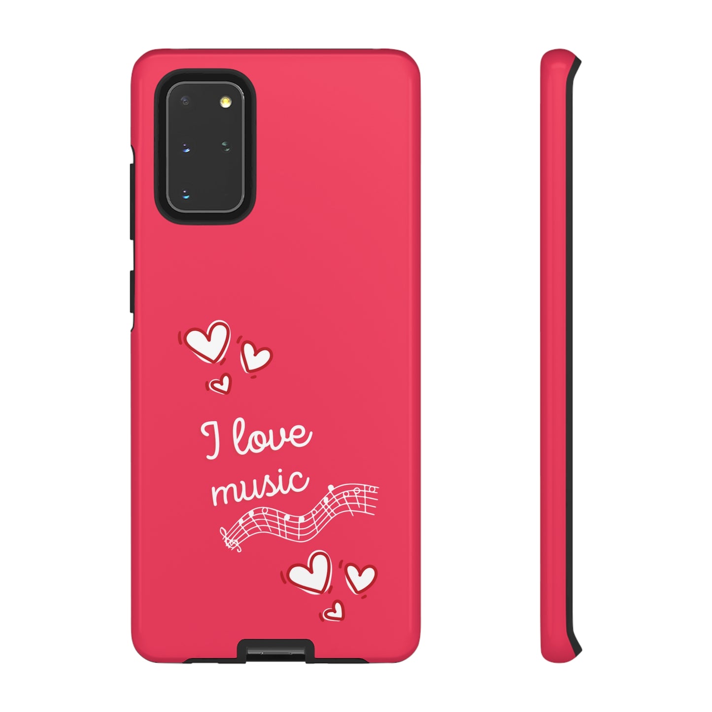 I Love Music Red | Mostly Android Cases | MAC