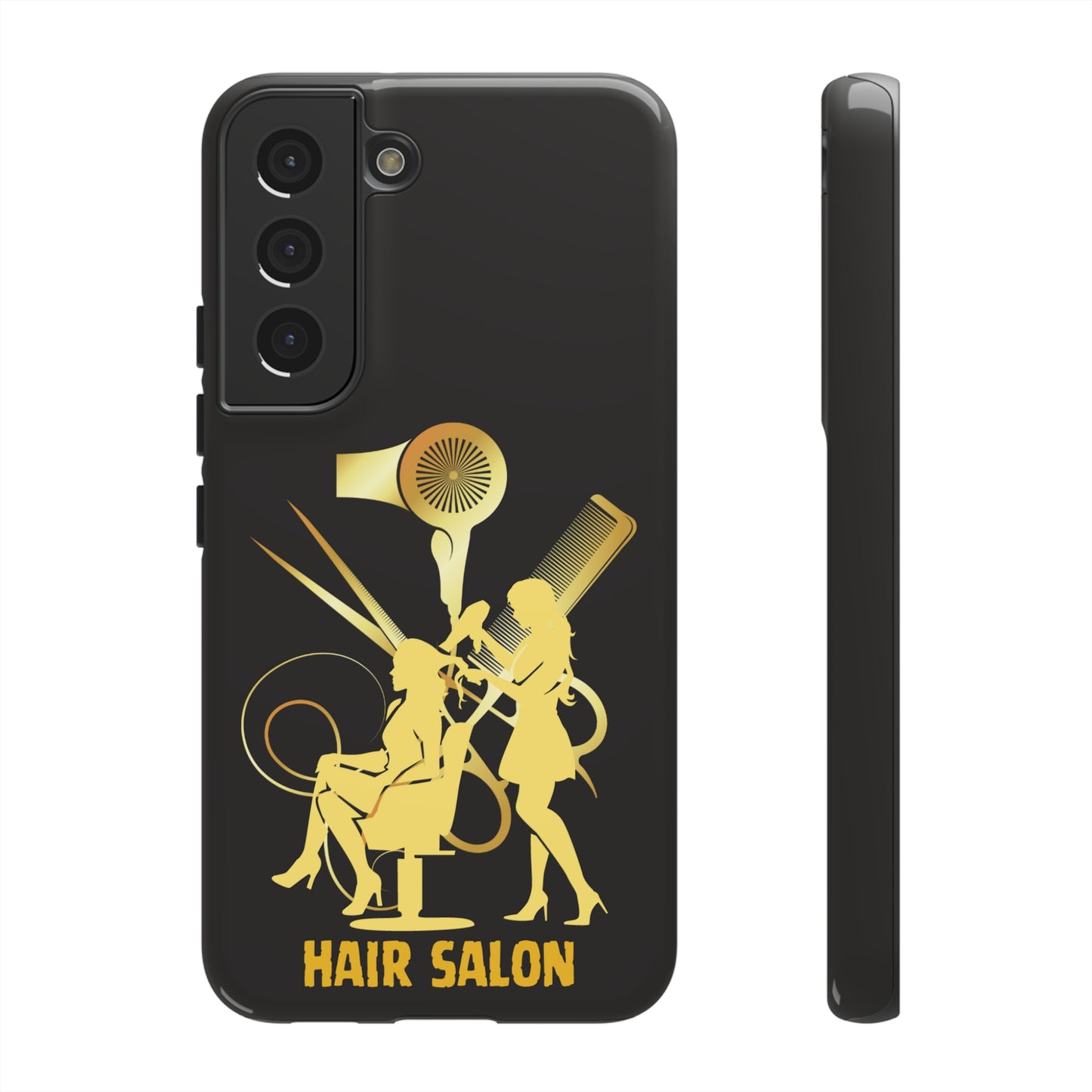 Black and Gold Hair Salon | Mostly Android Phone Cases | MAC