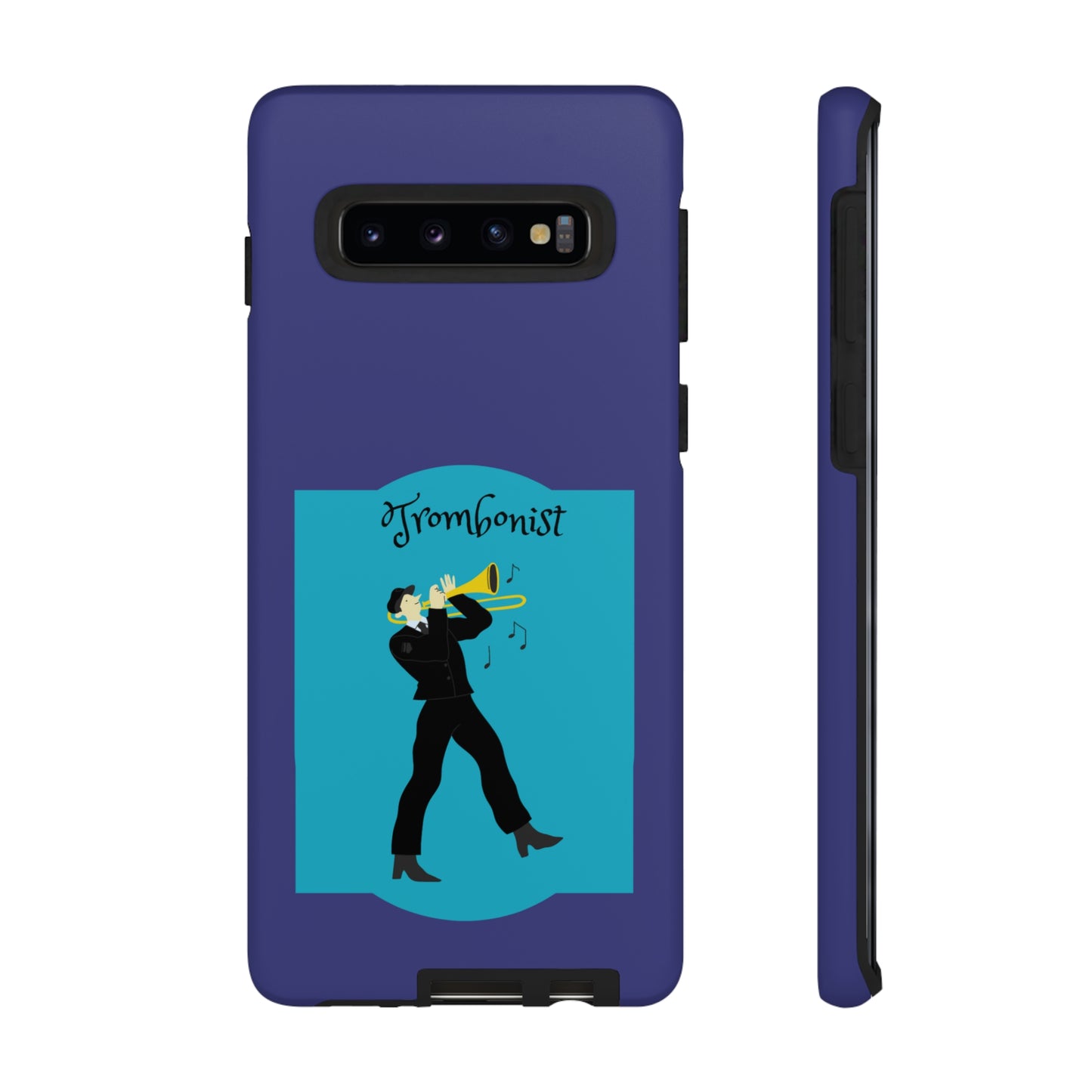 Blue Trombone Man | Mostly Android Cases | MAC