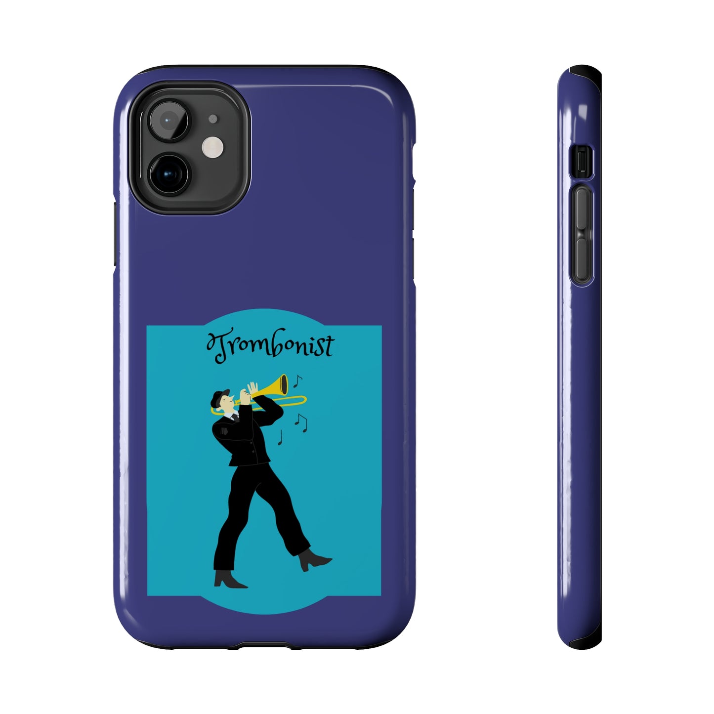 Blue Trombone Man | Mostly iPhone Cases | MIC