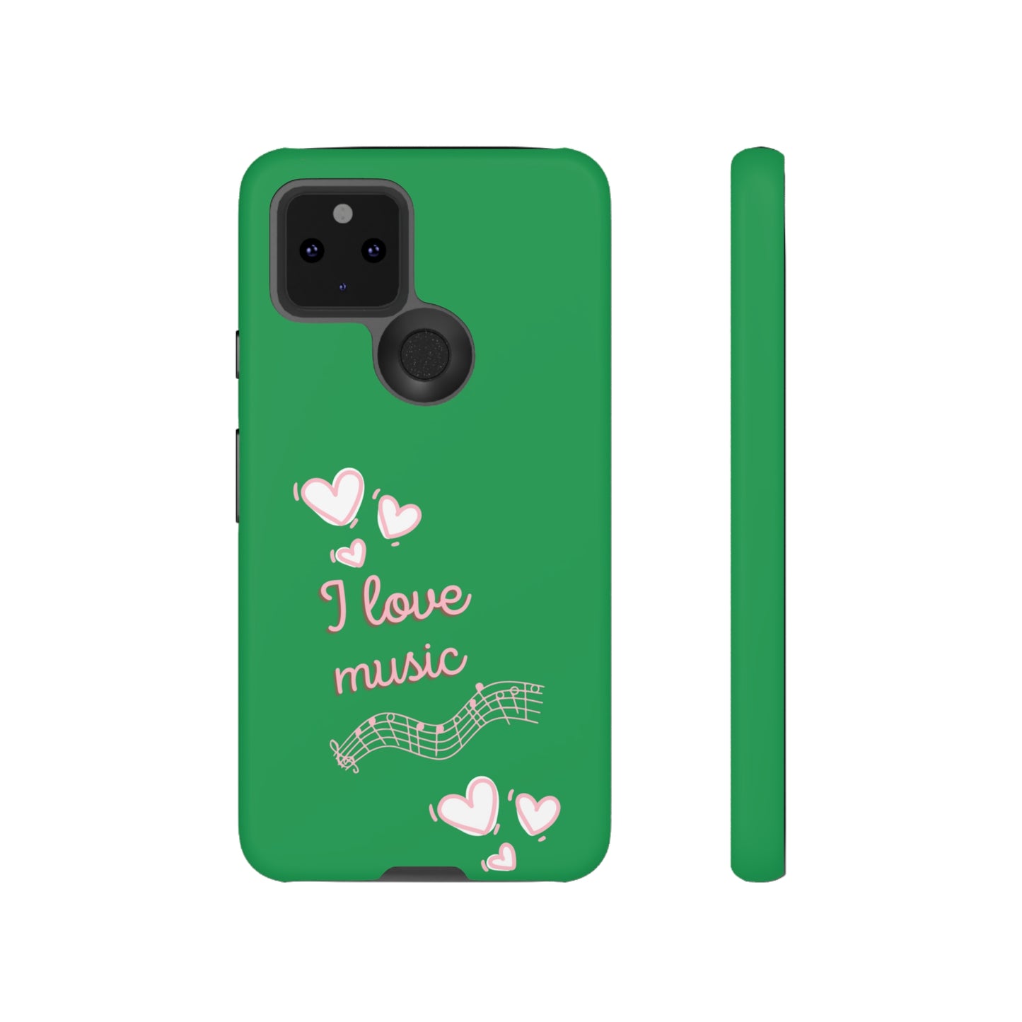 I Love Music Green | Mostly Android Phone Cases | MAC