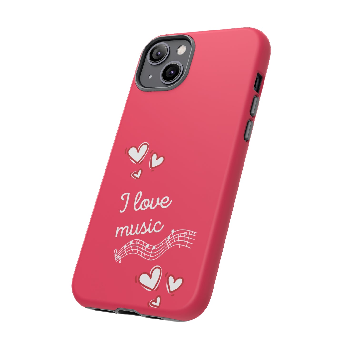 I Love Music Red | Mostly Android Cases | MAC