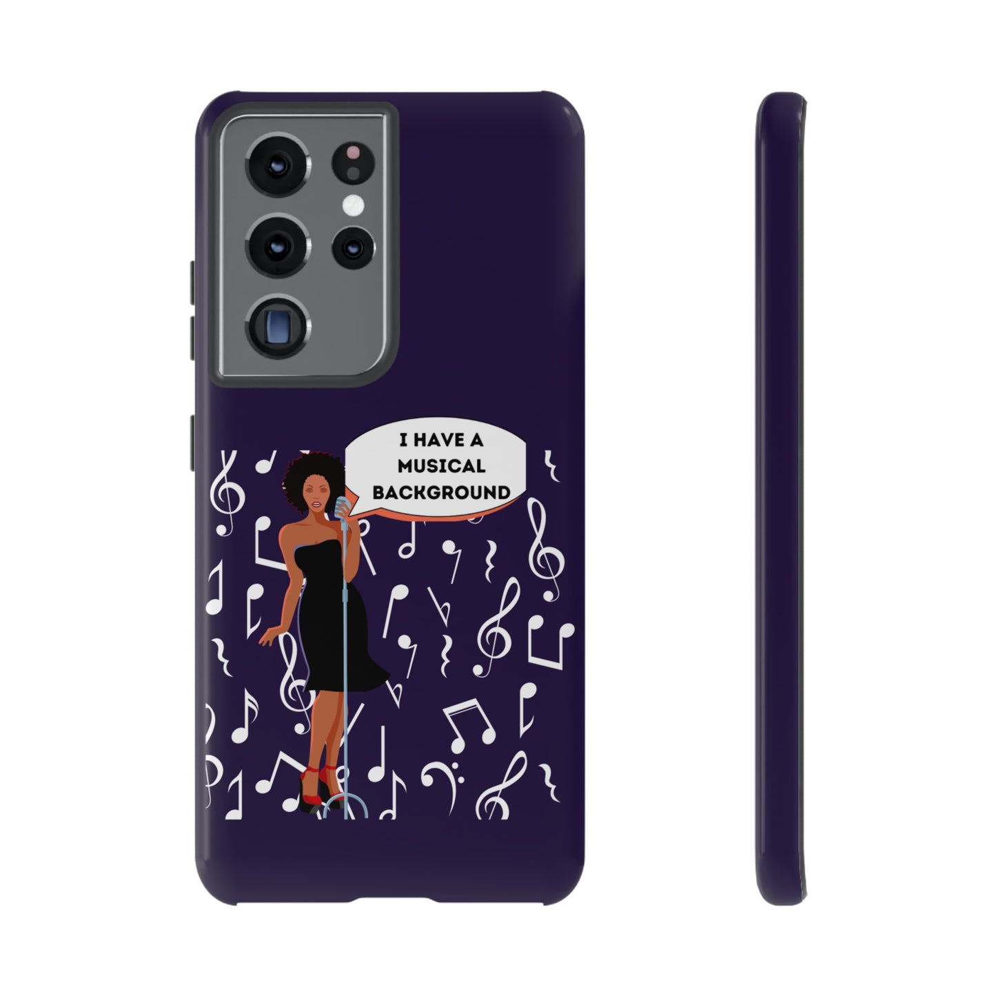 Lady Singer With Musical Background | Mostly Android Cases | MAC