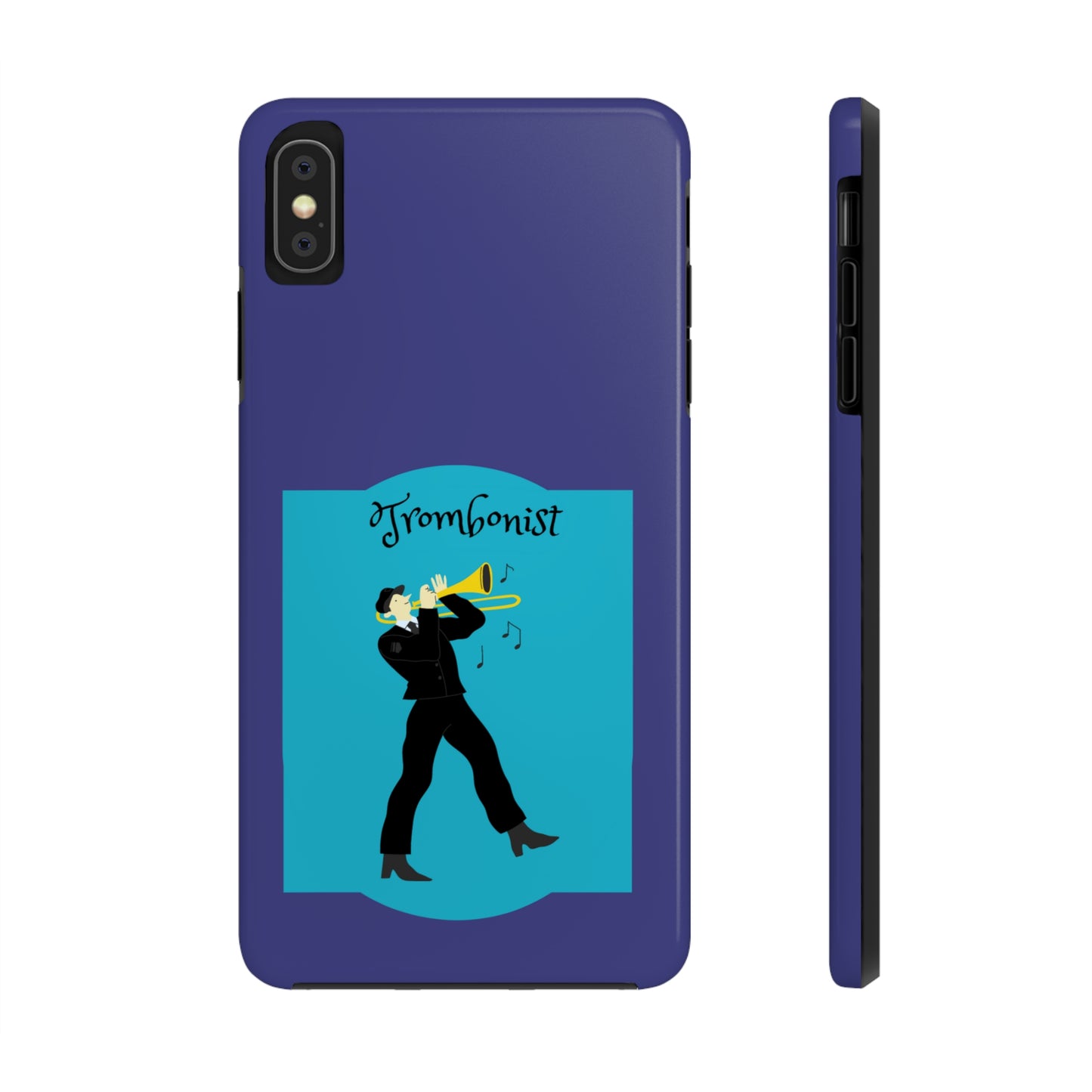 Blue Trombone Man | Mostly iPhone Cases | MIC