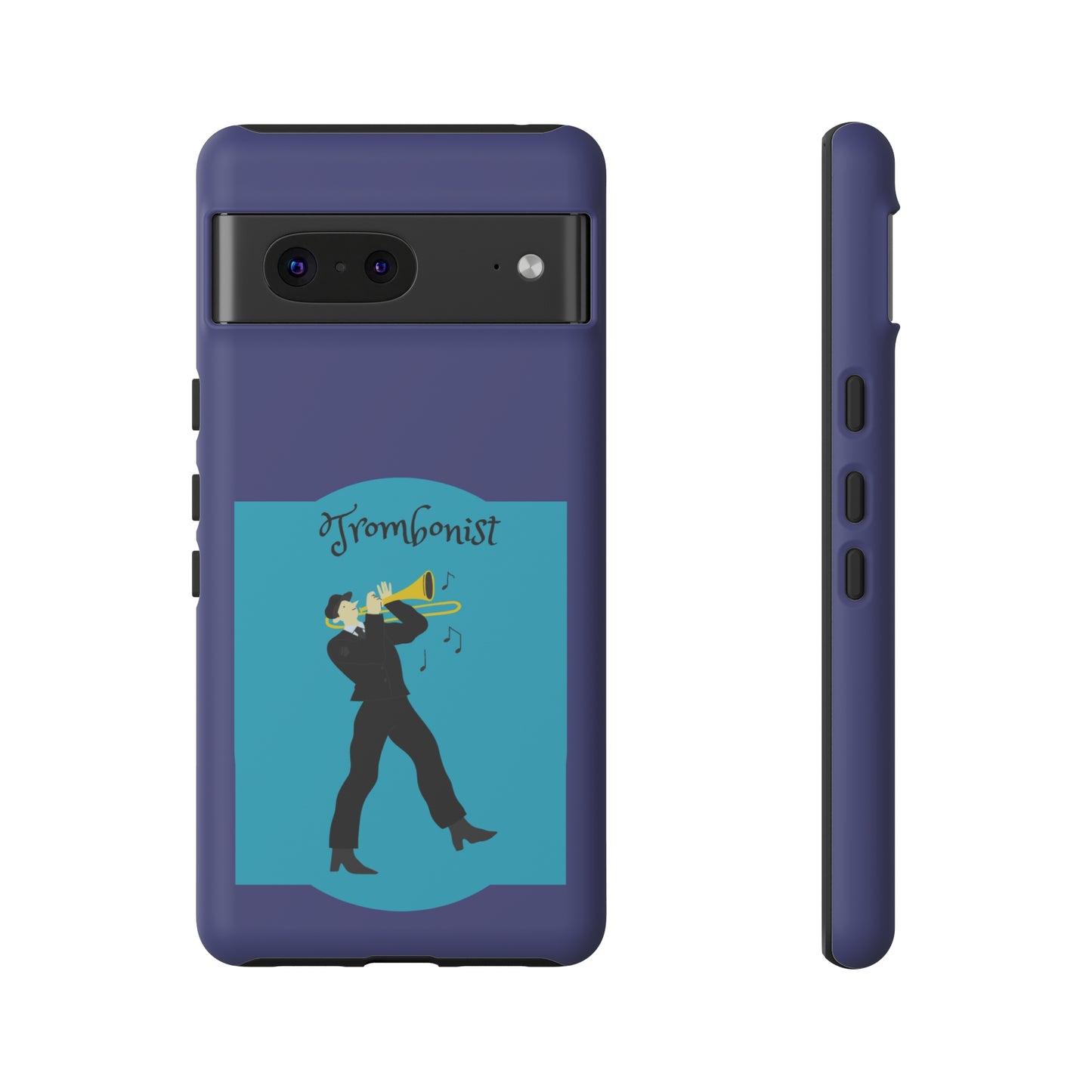 Blue Trombone Man | Mostly Android Cases | MAC