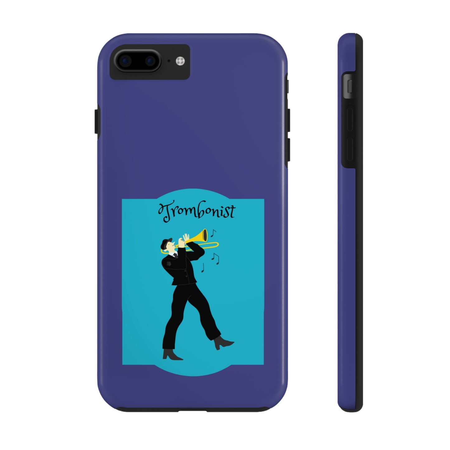 Blue Trombone Man | Mostly iPhone Cases | MIC