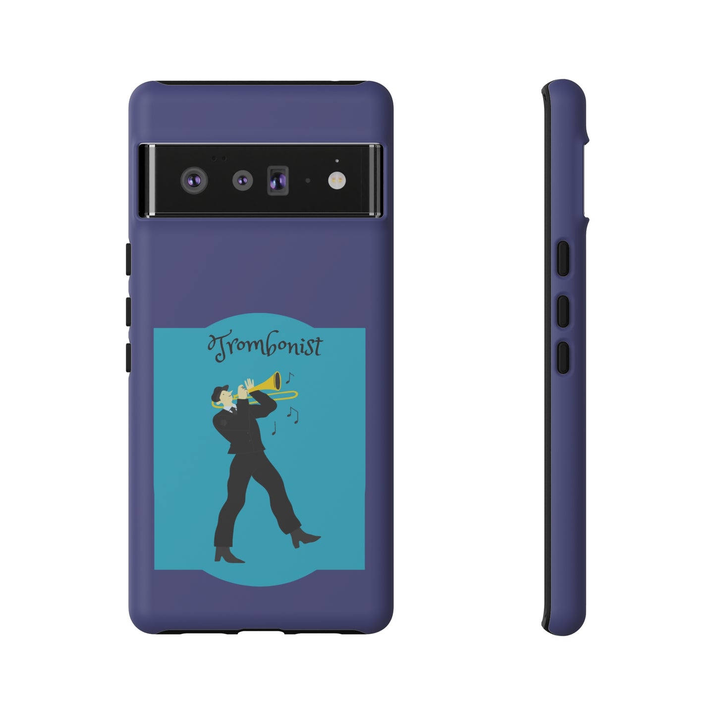 Blue Trombone Man | Mostly Android Cases | MAC