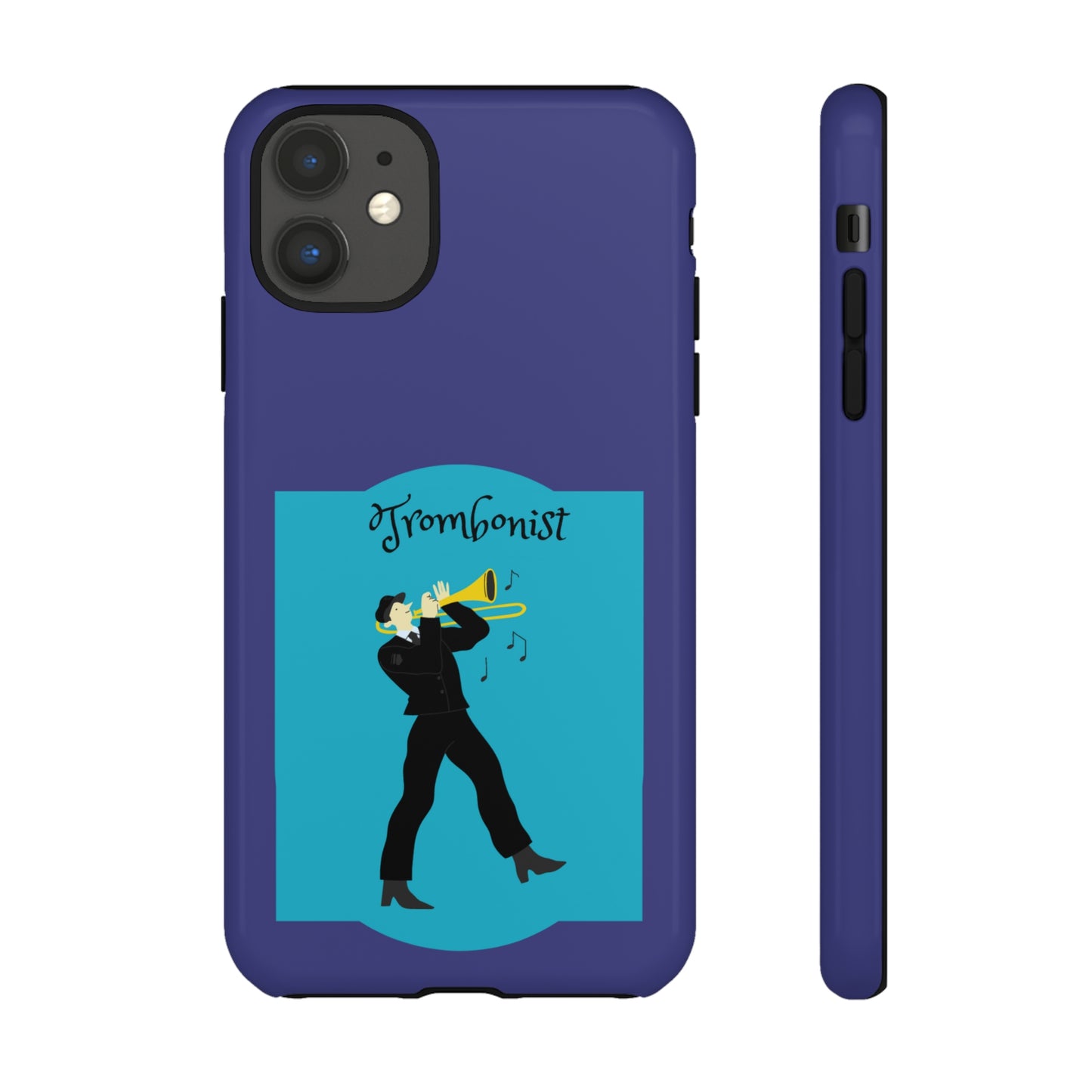 Blue Trombone Man | Mostly Android Cases | MAC