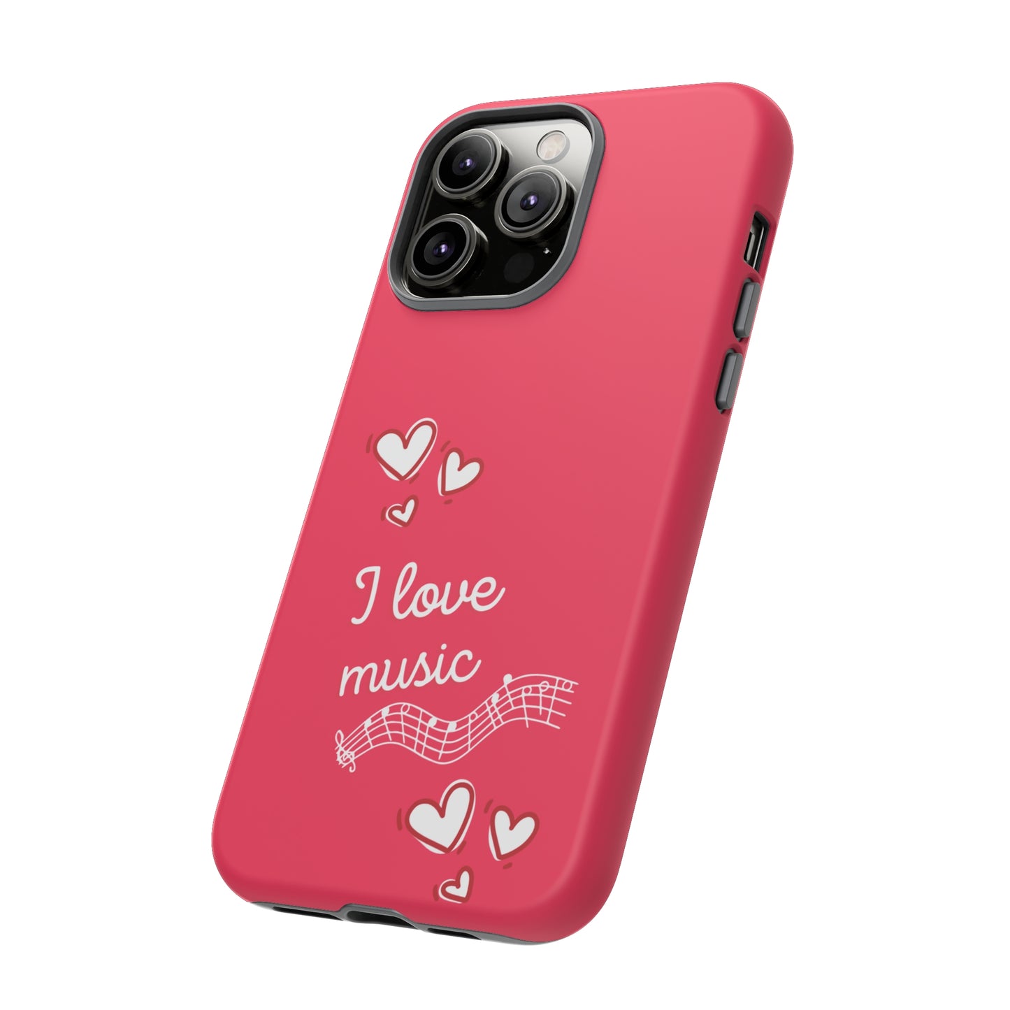 I Love Music Red | Mostly Android Cases | MAC