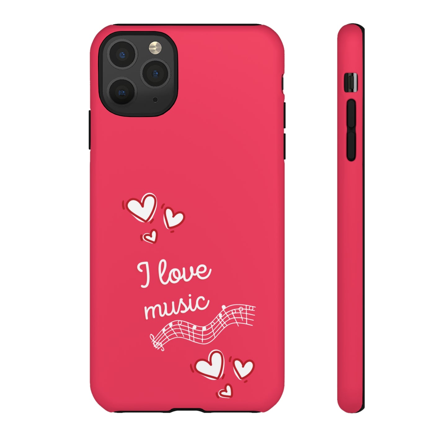 I Love Music Red | Mostly Android Cases | MAC