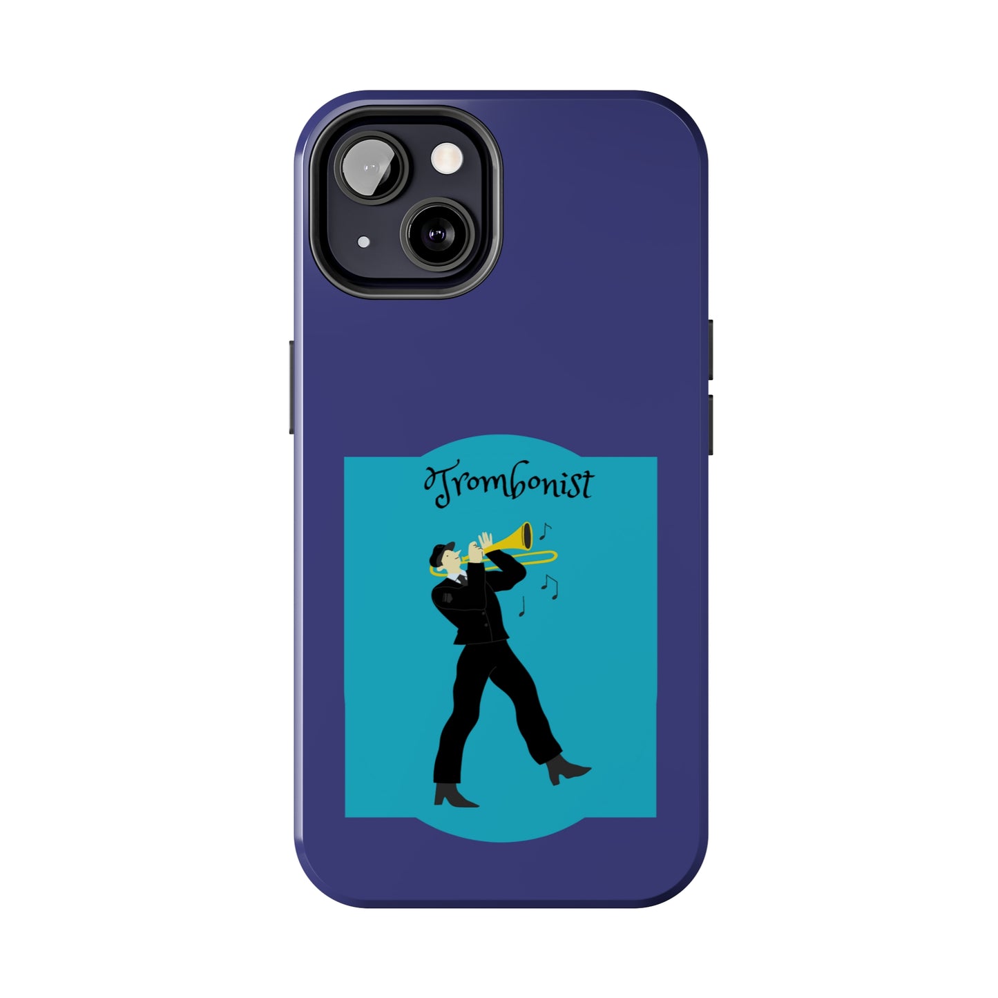 Blue Trombone Man | Mostly iPhone Cases | MIC