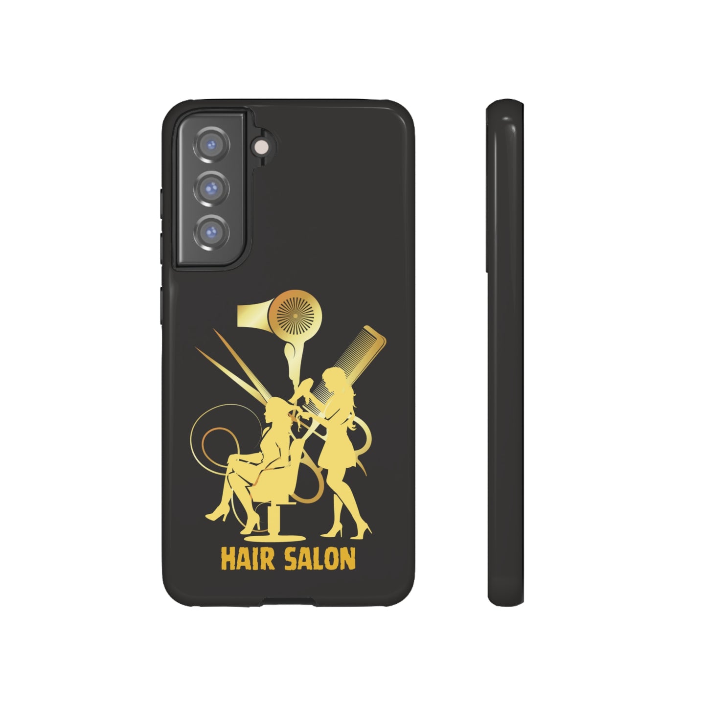 Black and Gold Hair Salon | Mostly Android Phone Cases | MAC