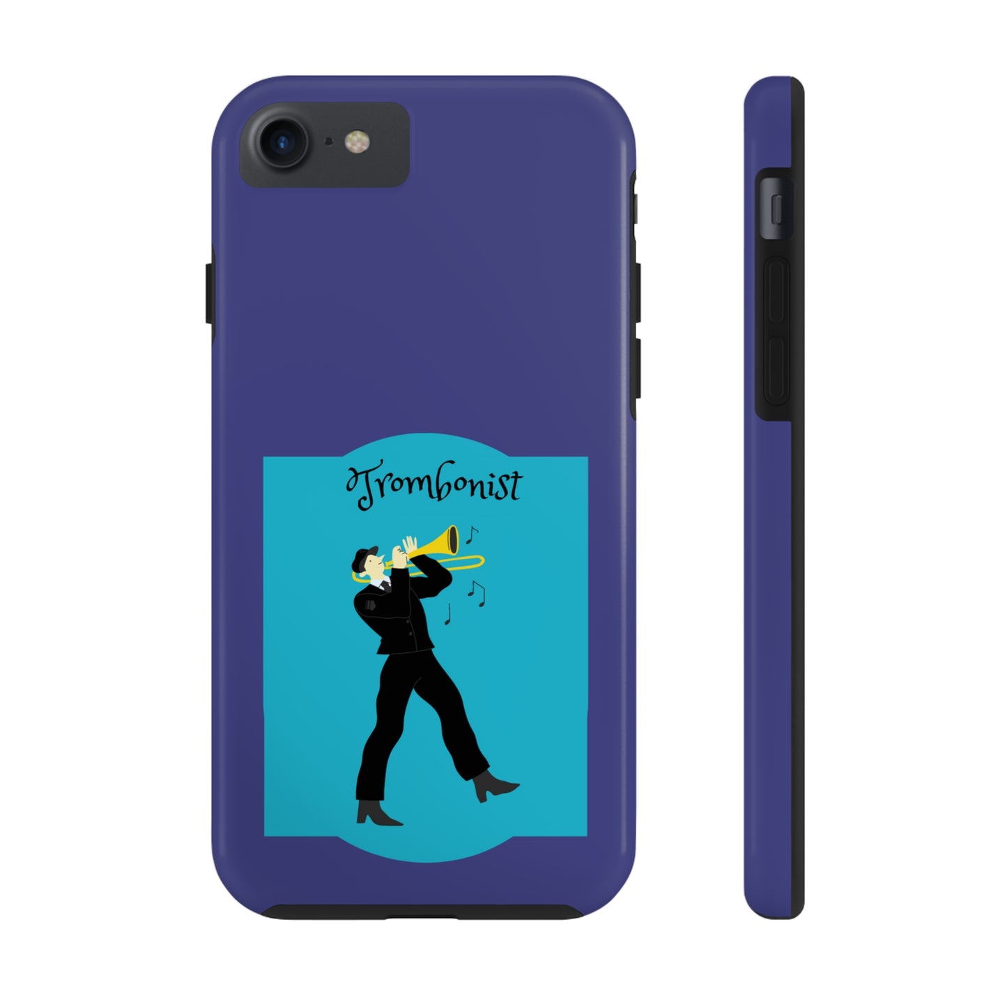 Blue Trombone Man | Mostly iPhone Cases | MIC