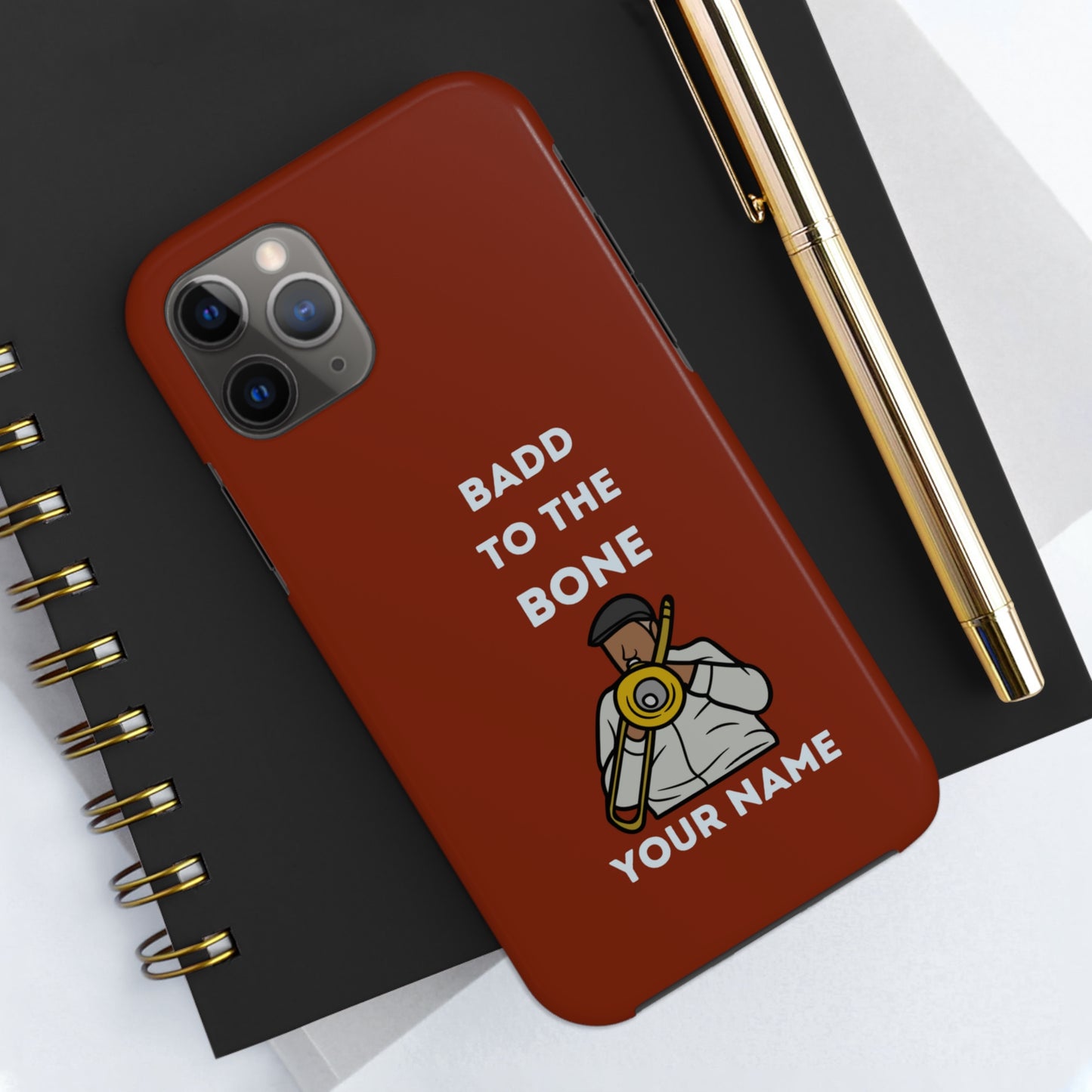 Badd to the Bone Trombone Man Phone Case | Mostly iPhone Cases | MIC