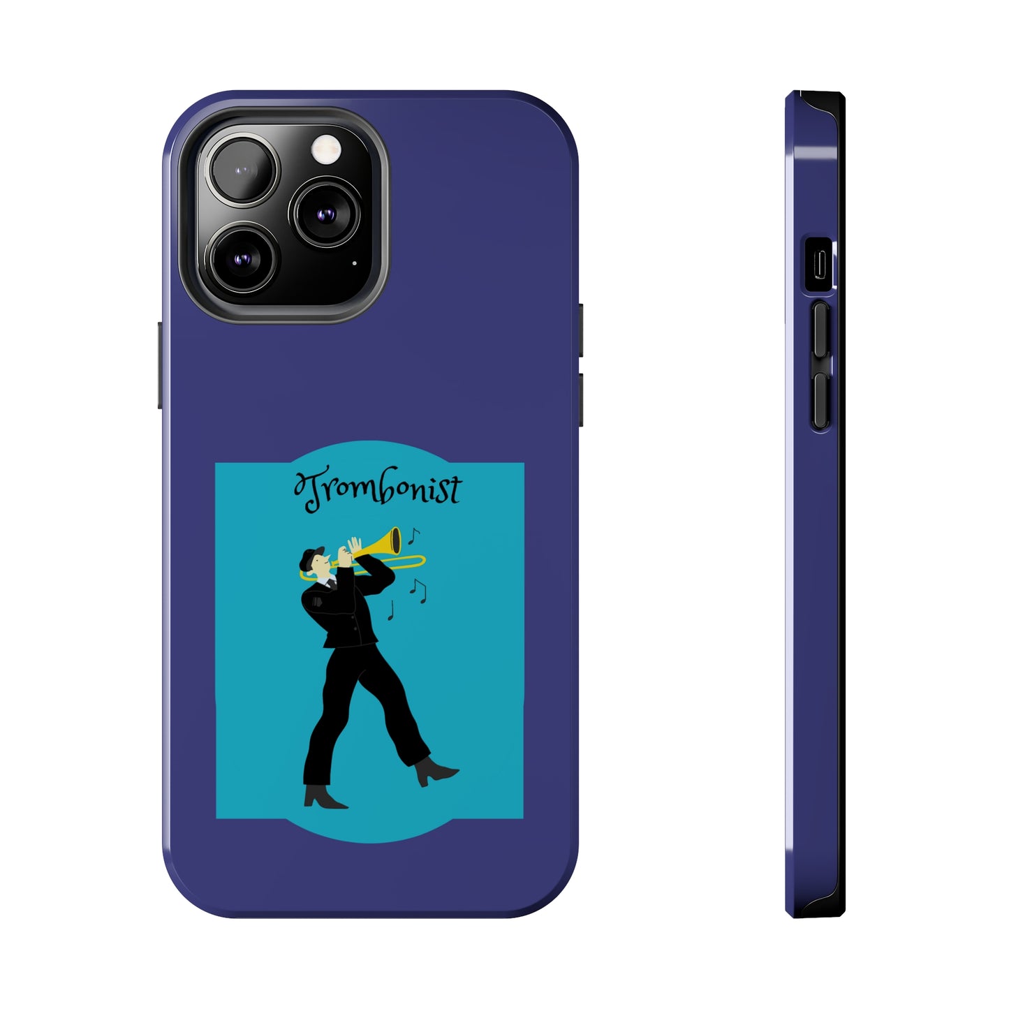 Blue Trombone Man | Mostly iPhone Cases | MIC