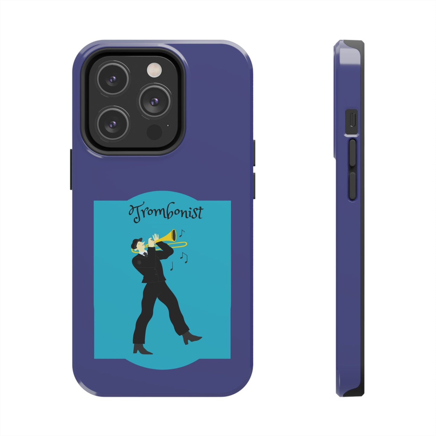 Blue Trombone Man | Mostly iPhone Cases | MIC