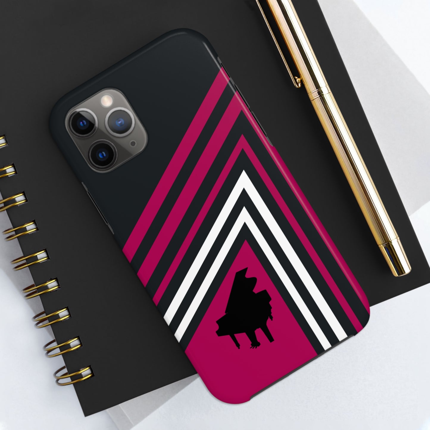 Triangle Stripe Piano Design | Mostly iPhone Cases | MIC