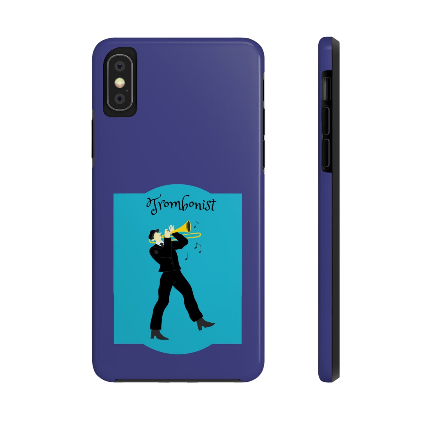 Blue Trombone Man | Mostly iPhone Cases | MIC