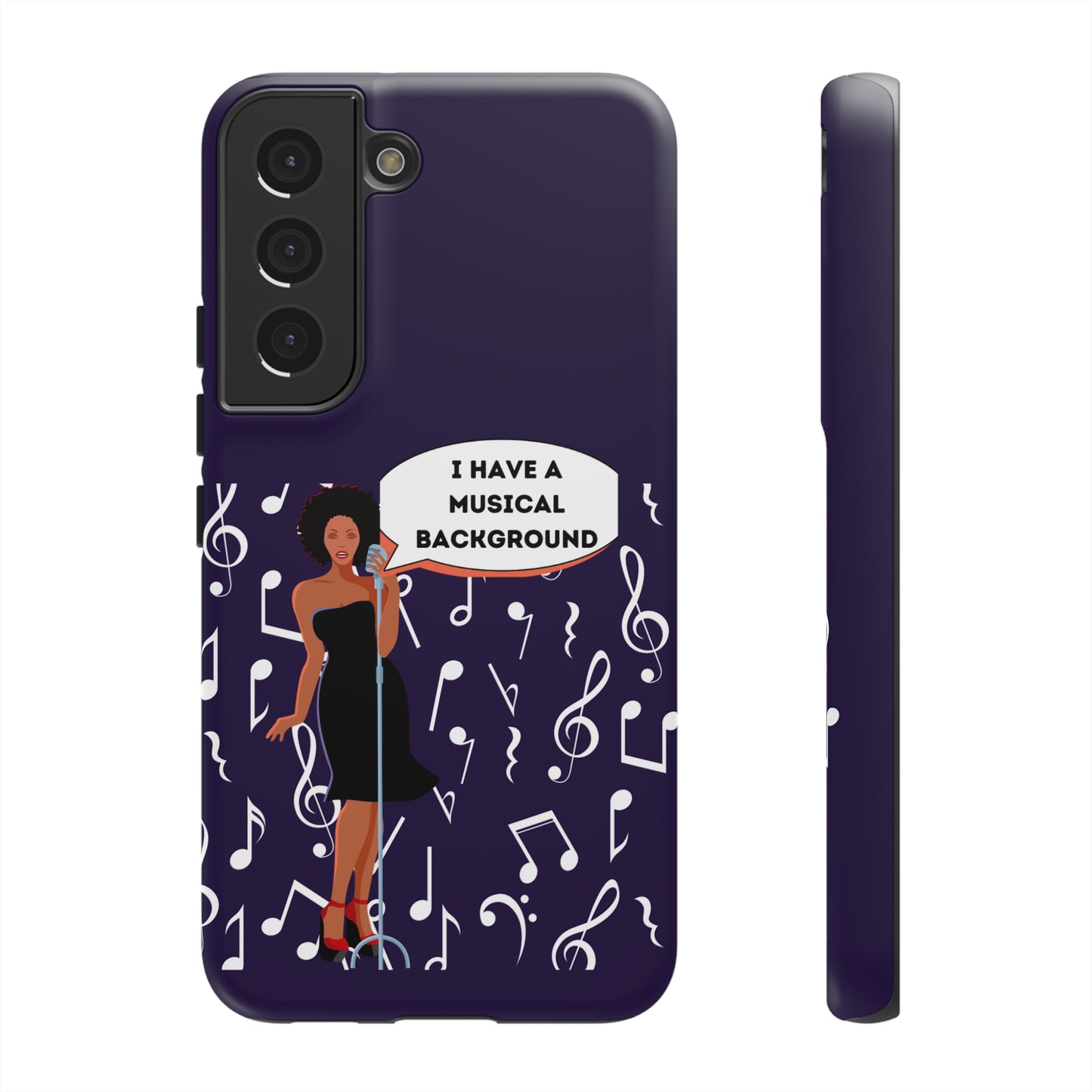 Lady Singer With Musical Background | Mostly Android Cases | MAC