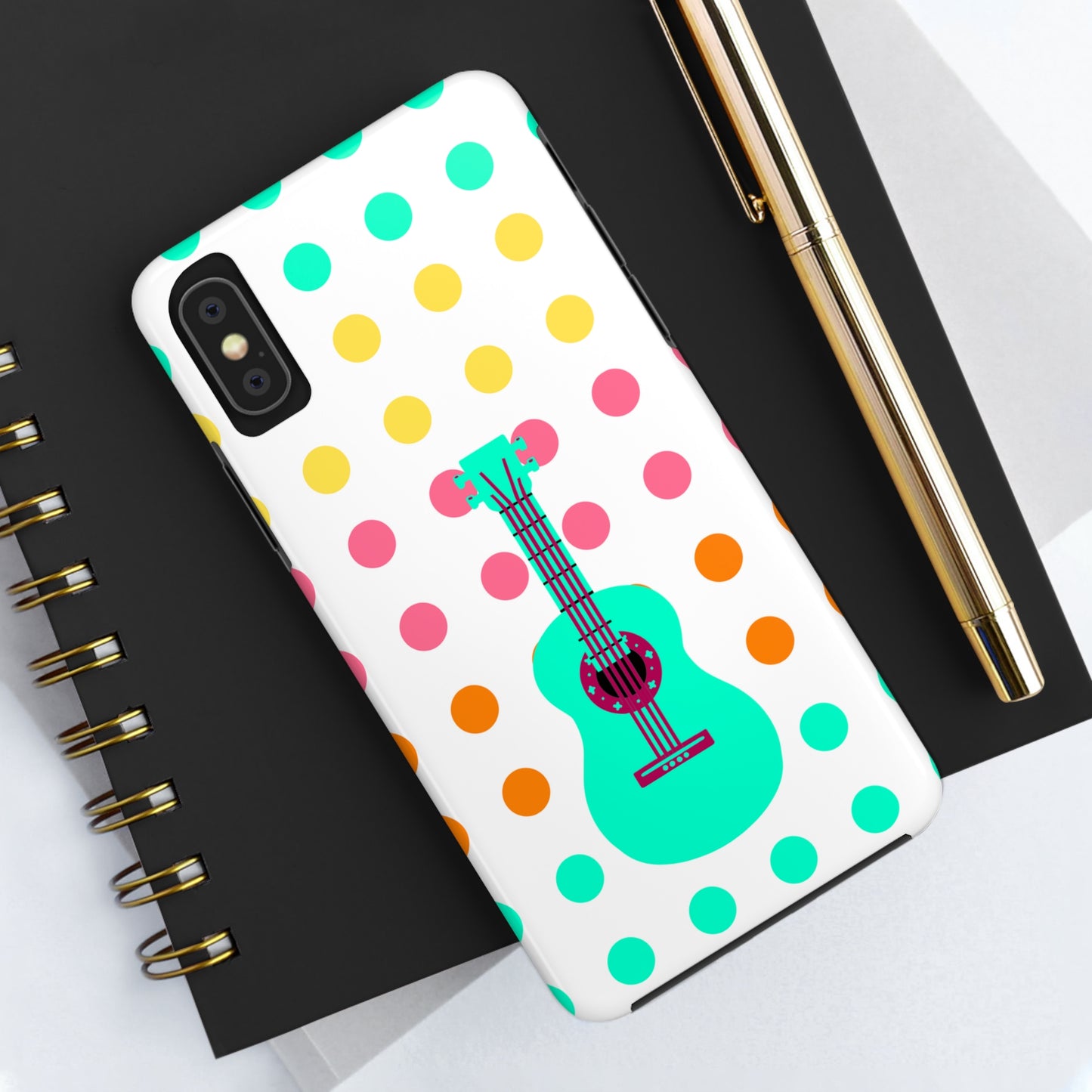 Guitar on Candy Buttons | Mostly iPhone Cases | MIC