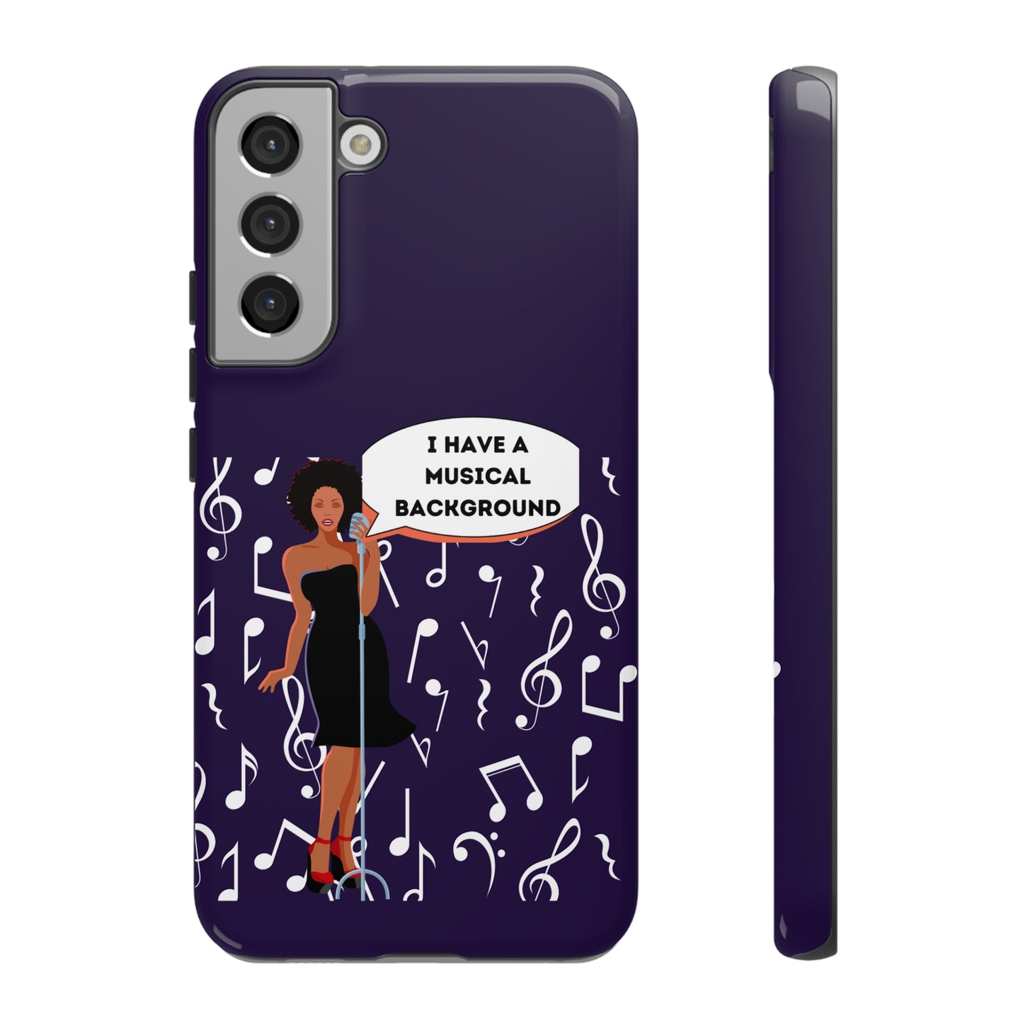 Lady Singer With Musical Background | Mostly Android Cases | MAC