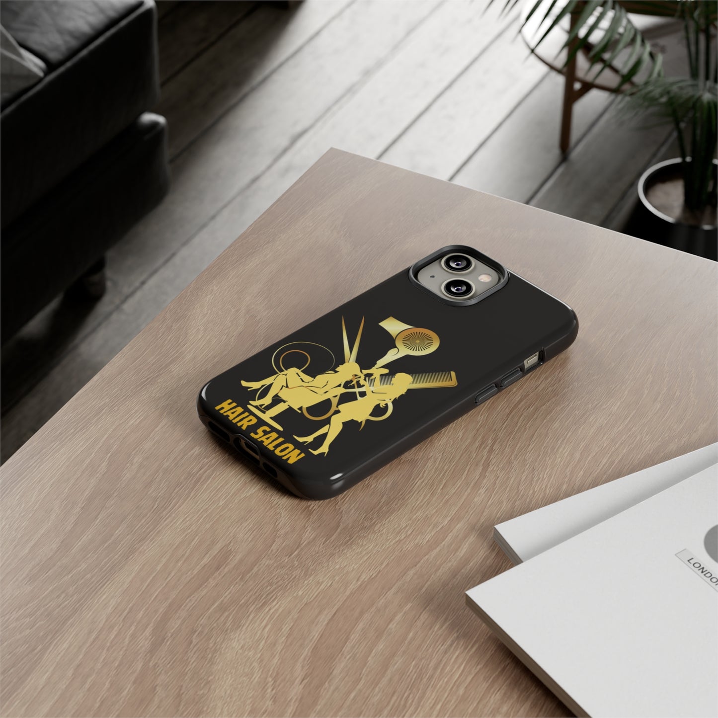 Black and Gold Hair Salon | Mostly Android Phone Cases | MAC