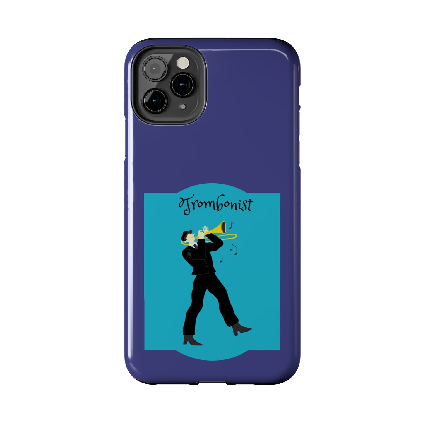 Blue Trombone Man | Mostly iPhone Cases | MIC