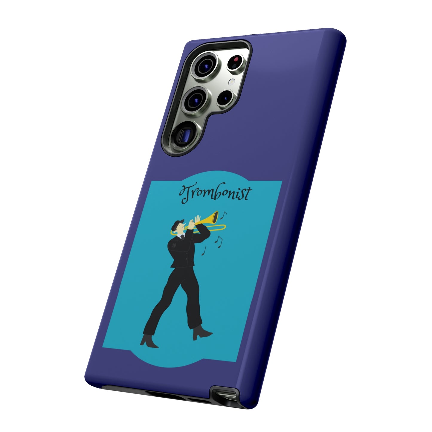 Blue Trombone Man | Mostly Android Cases | MAC