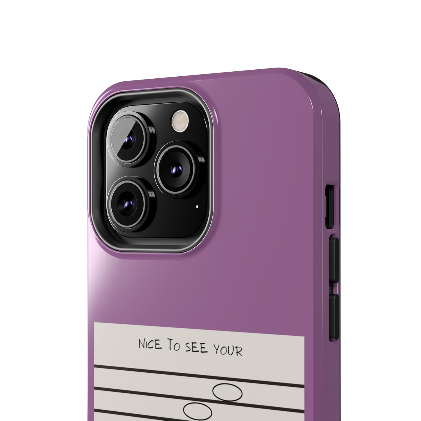 Purple Nice To See Your Face | Mostly iPhone Cases | MIC