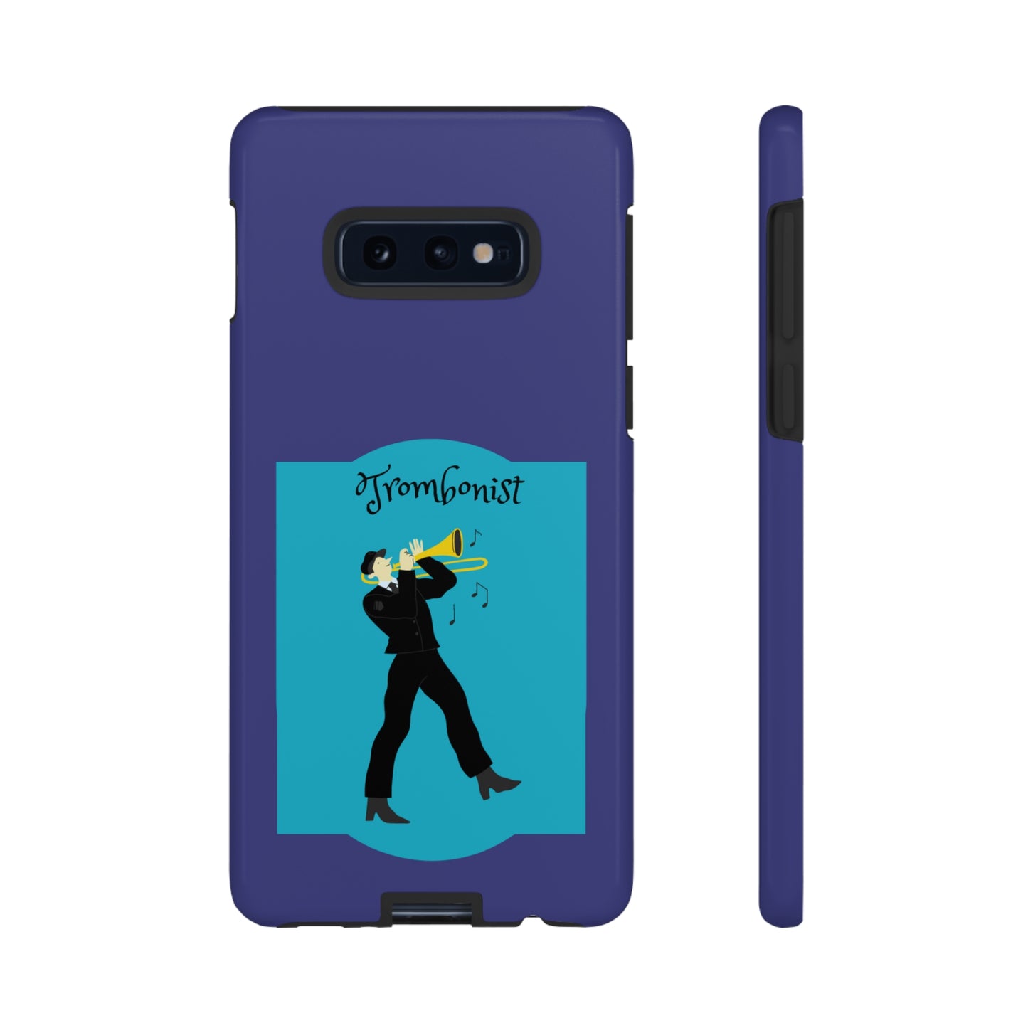 Blue Trombone Man | Mostly Android Cases | MAC