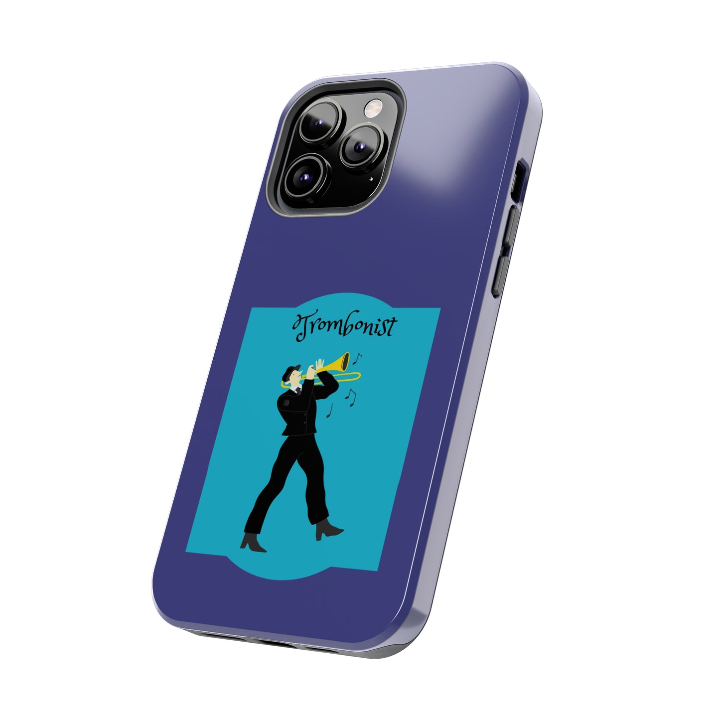 Blue Trombone Man | Mostly iPhone Cases | MIC