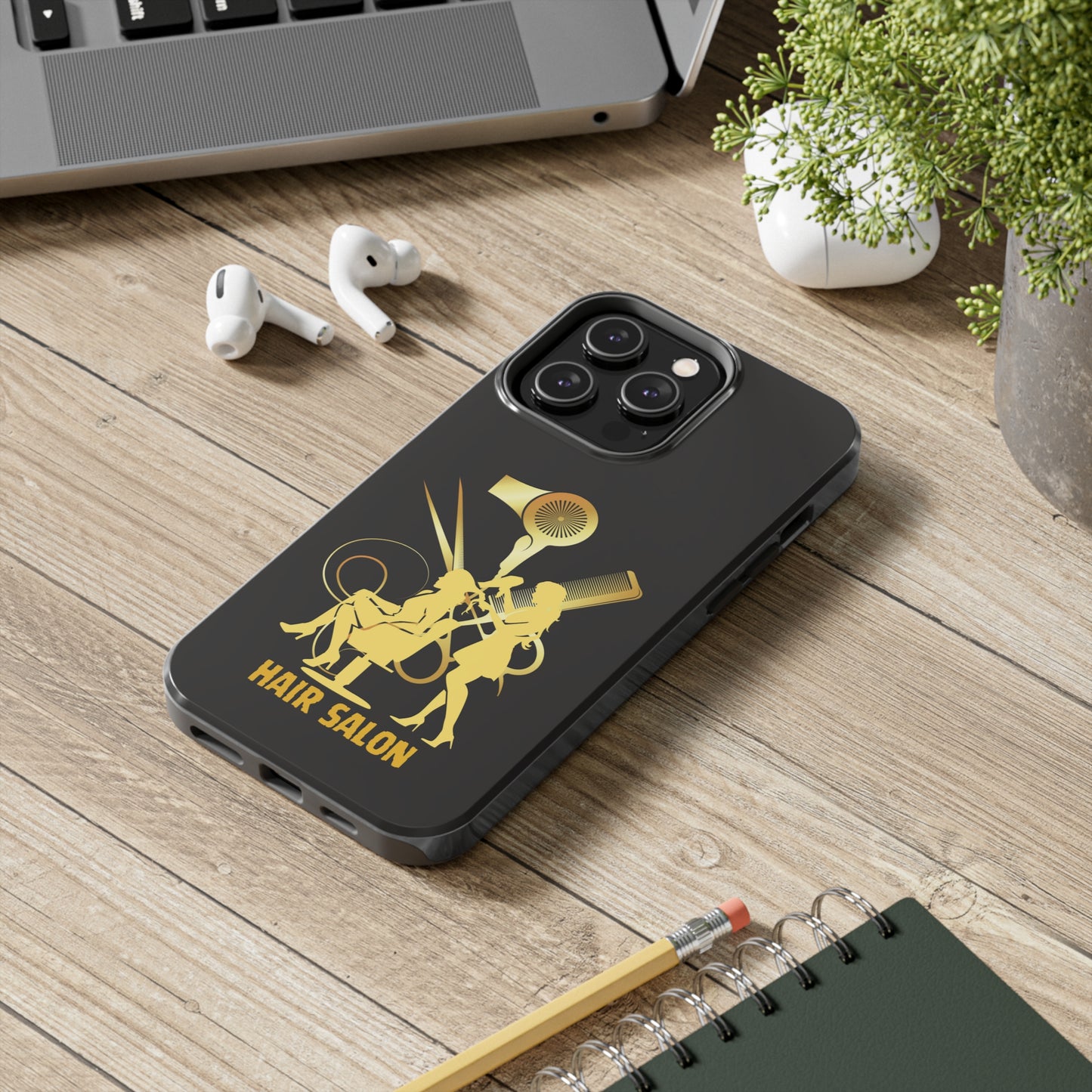 Black and Gold Hair Salon | Mostly iPhone Cases | MIC