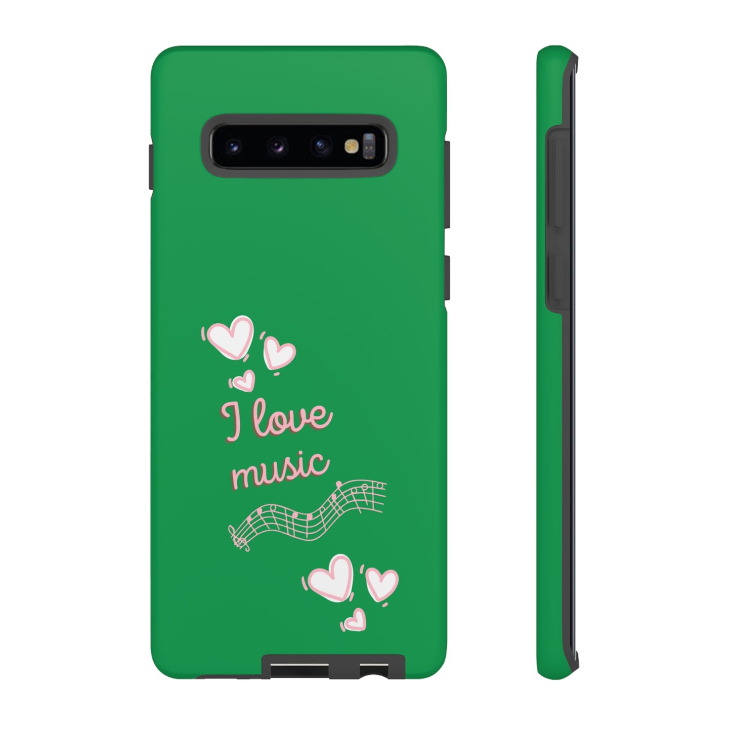 I Love Music Green | Mostly Android Phone Cases | MAC