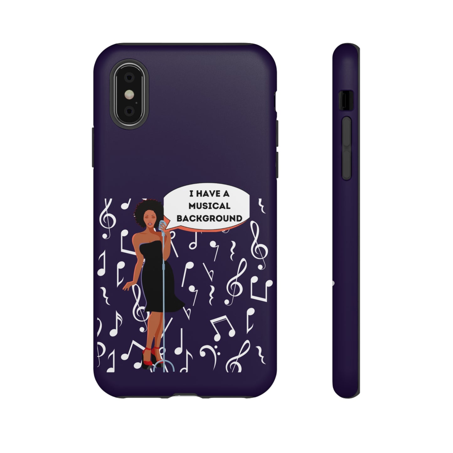 Lady Singer With Musical Background | Mostly Android Cases | MAC