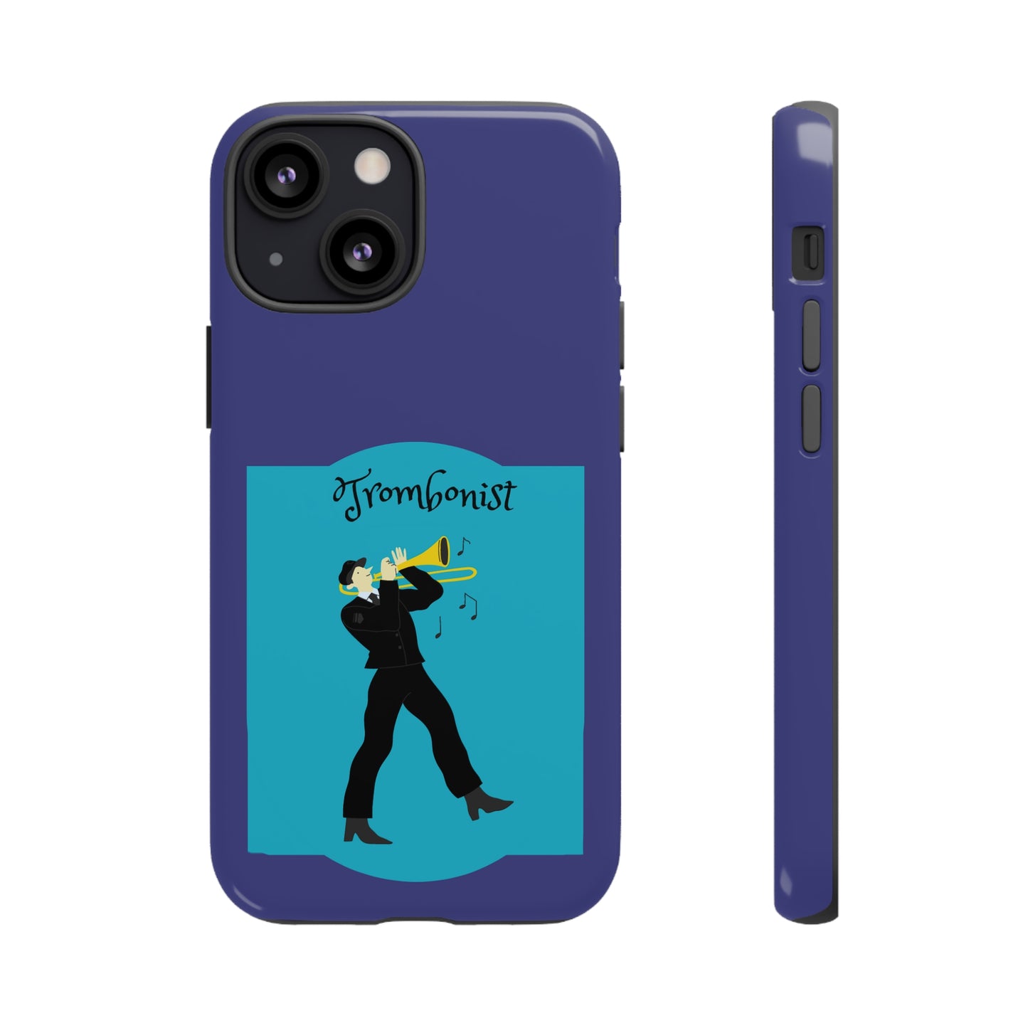 Blue Trombone Man | Mostly Android Cases | MAC