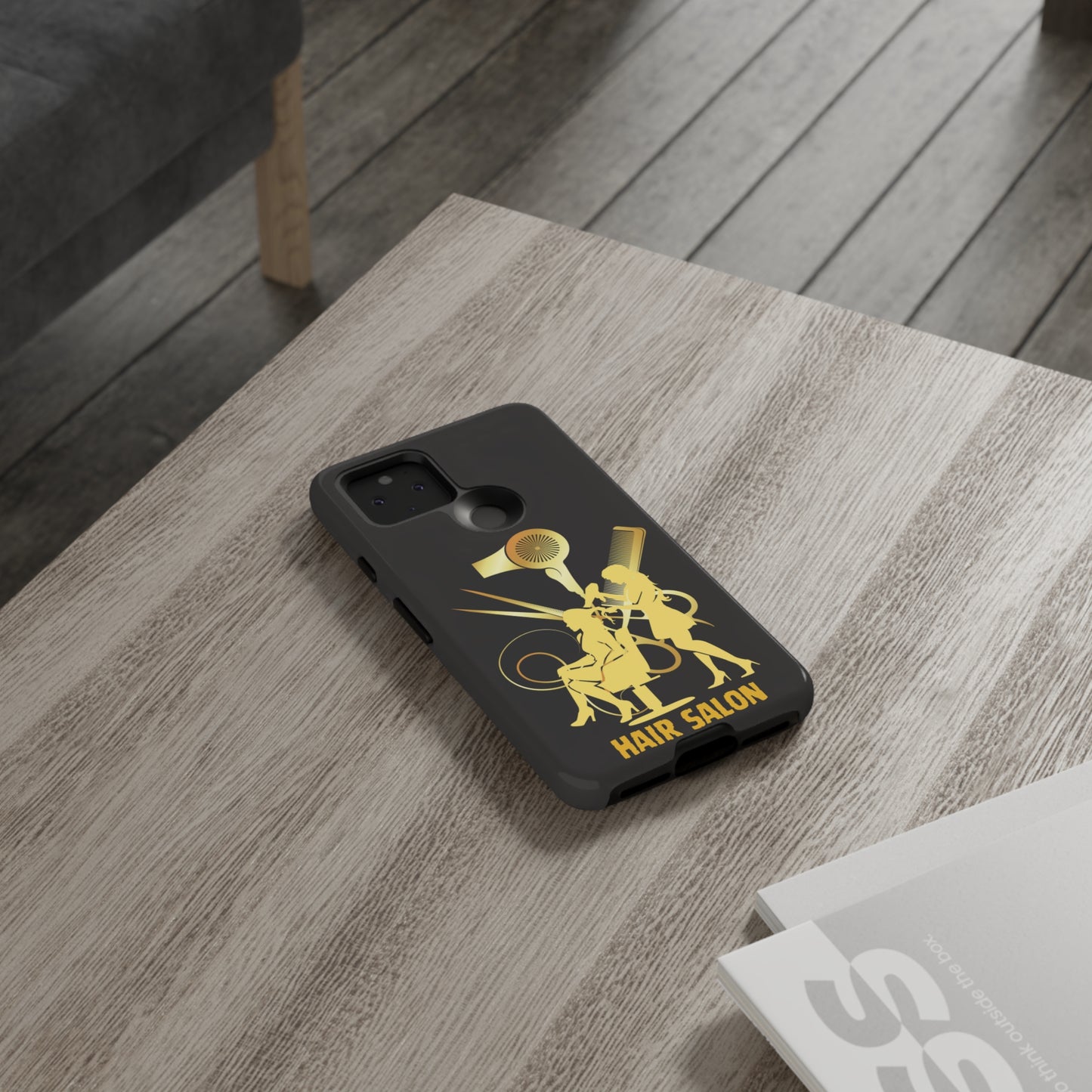 Black and Gold Hair Salon | Mostly Android Phone Cases | MAC