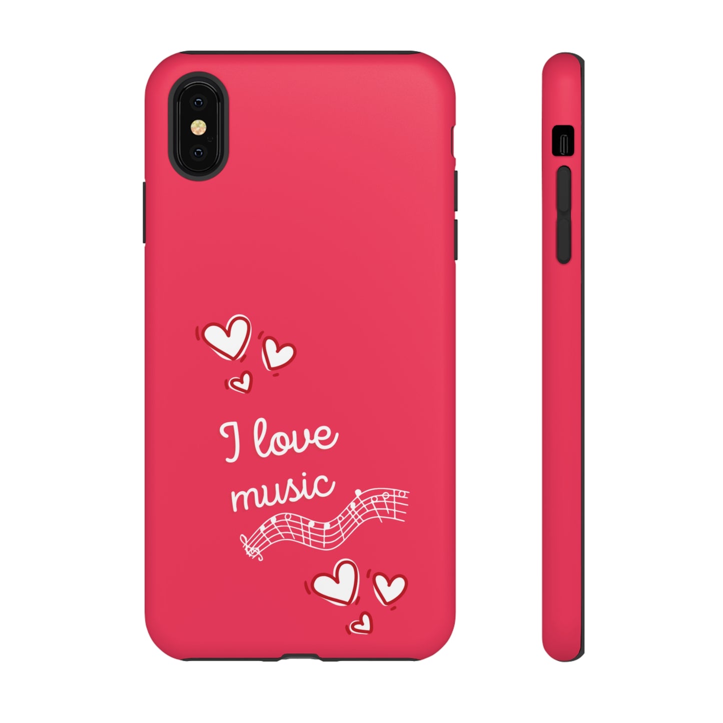 I Love Music Red | Mostly Android Cases | MAC