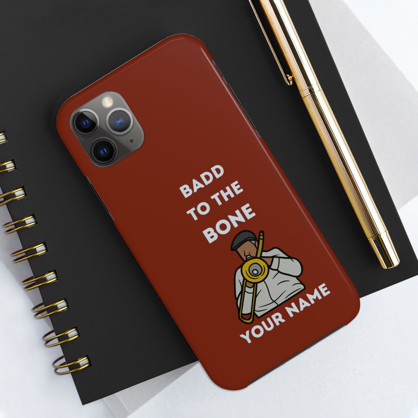 Badd to the Bone Trombone Man Phone Case | Mostly iPhone Cases | MIC