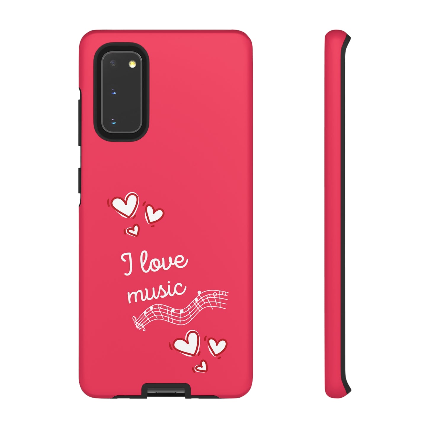 I Love Music Red | Mostly Android Cases | MAC