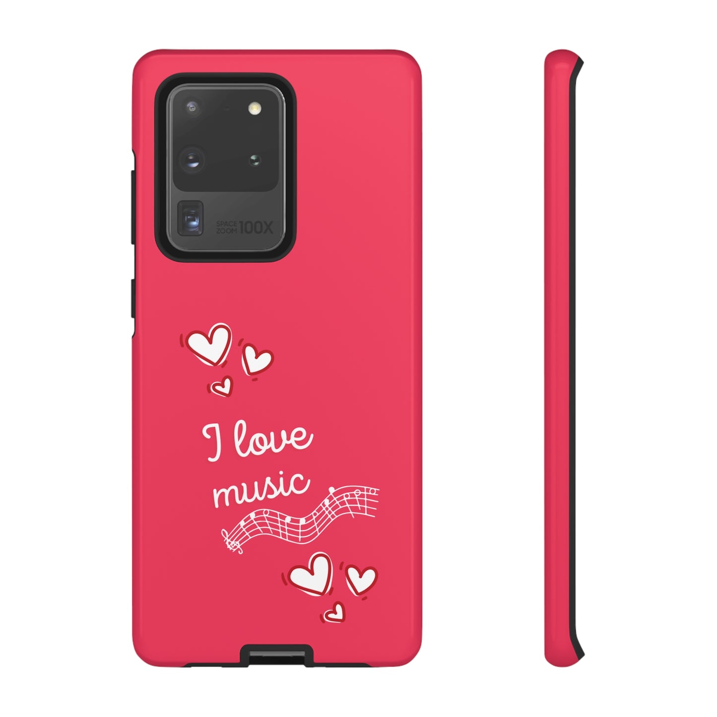 I Love Music Red | Mostly Android Cases | MAC