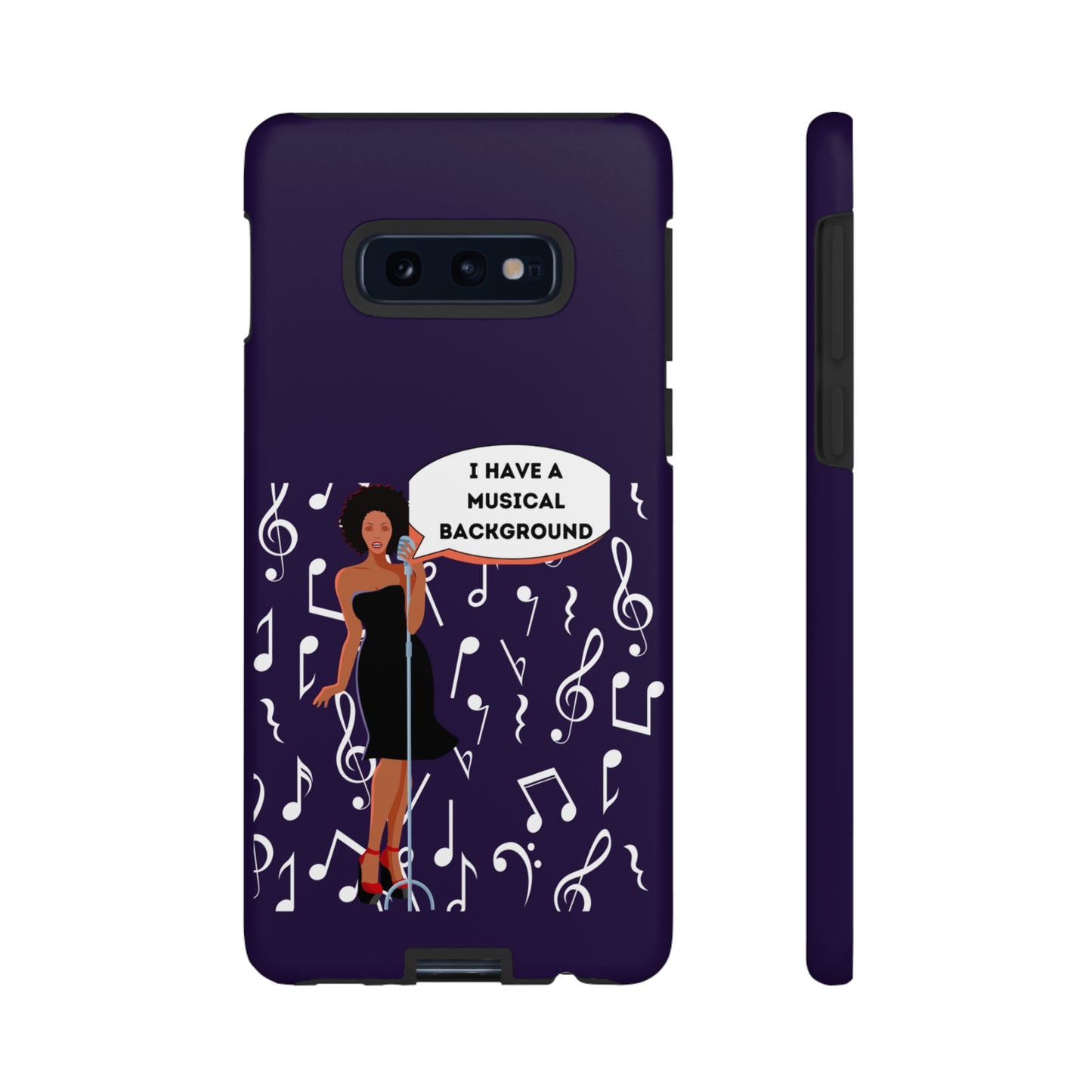 Lady Singer With Musical Background | Mostly Android Cases | MAC