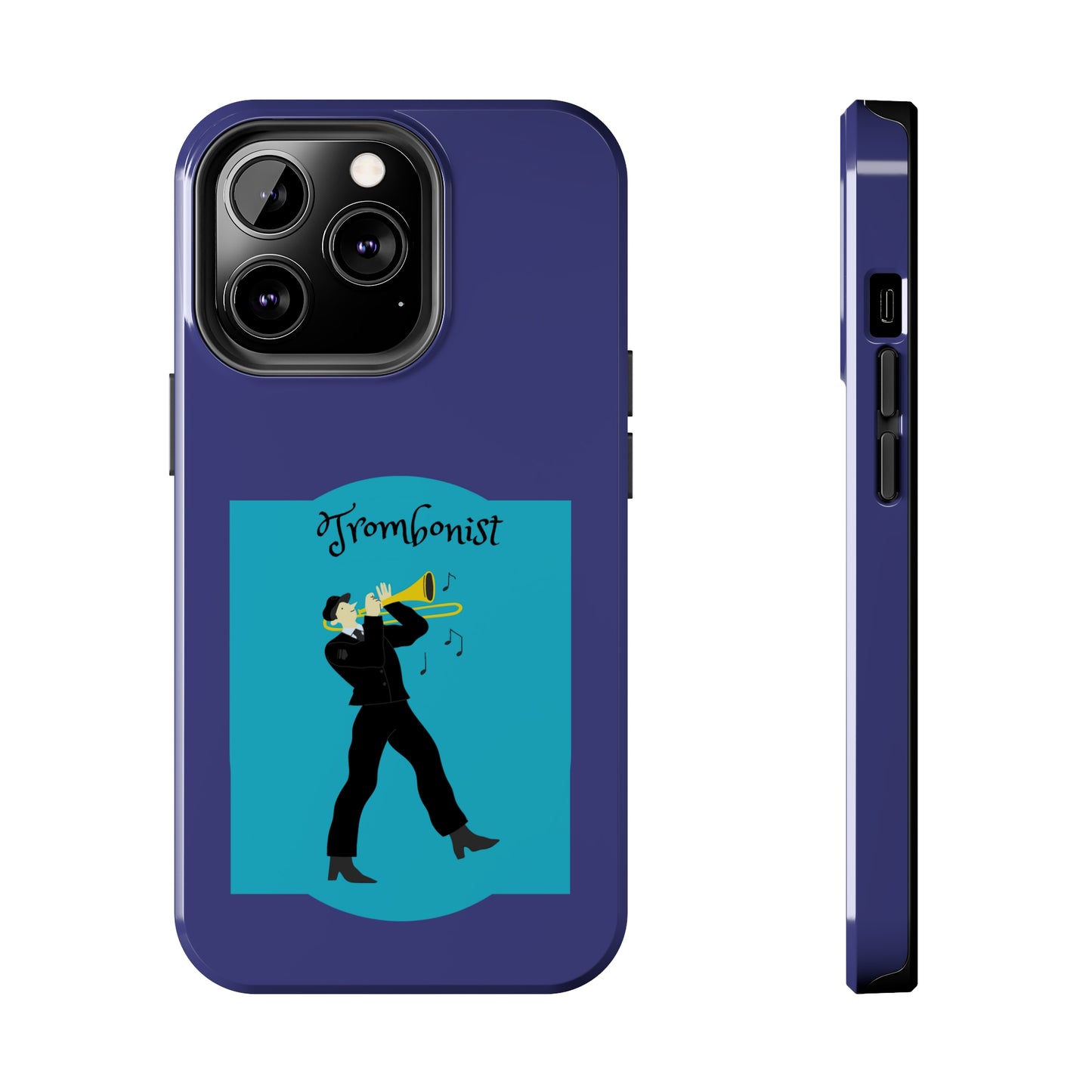 Blue Trombone Man | Mostly iPhone Cases | MIC