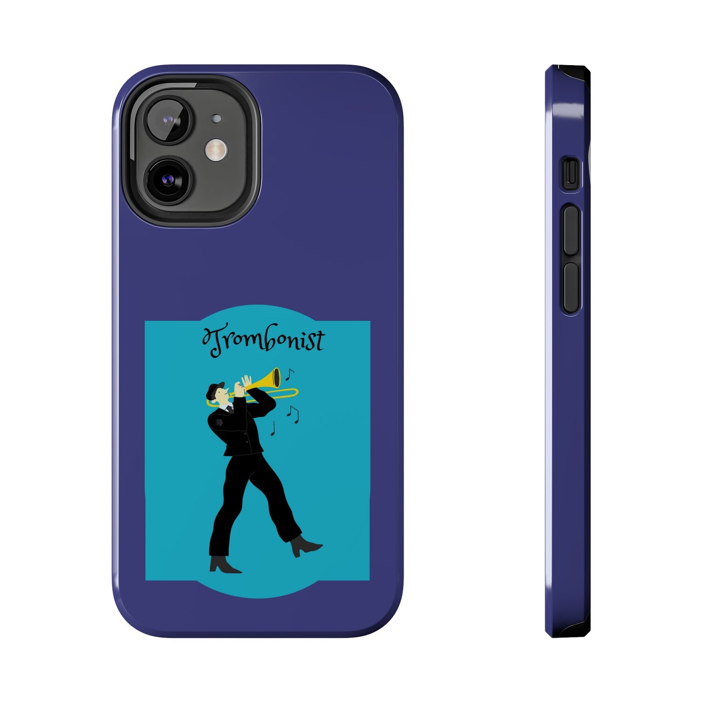 Blue Trombone Man | Mostly iPhone Cases | MIC