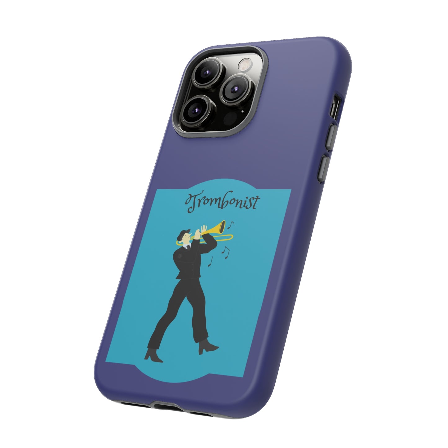 Blue Trombone Man | Mostly Android Cases | MAC