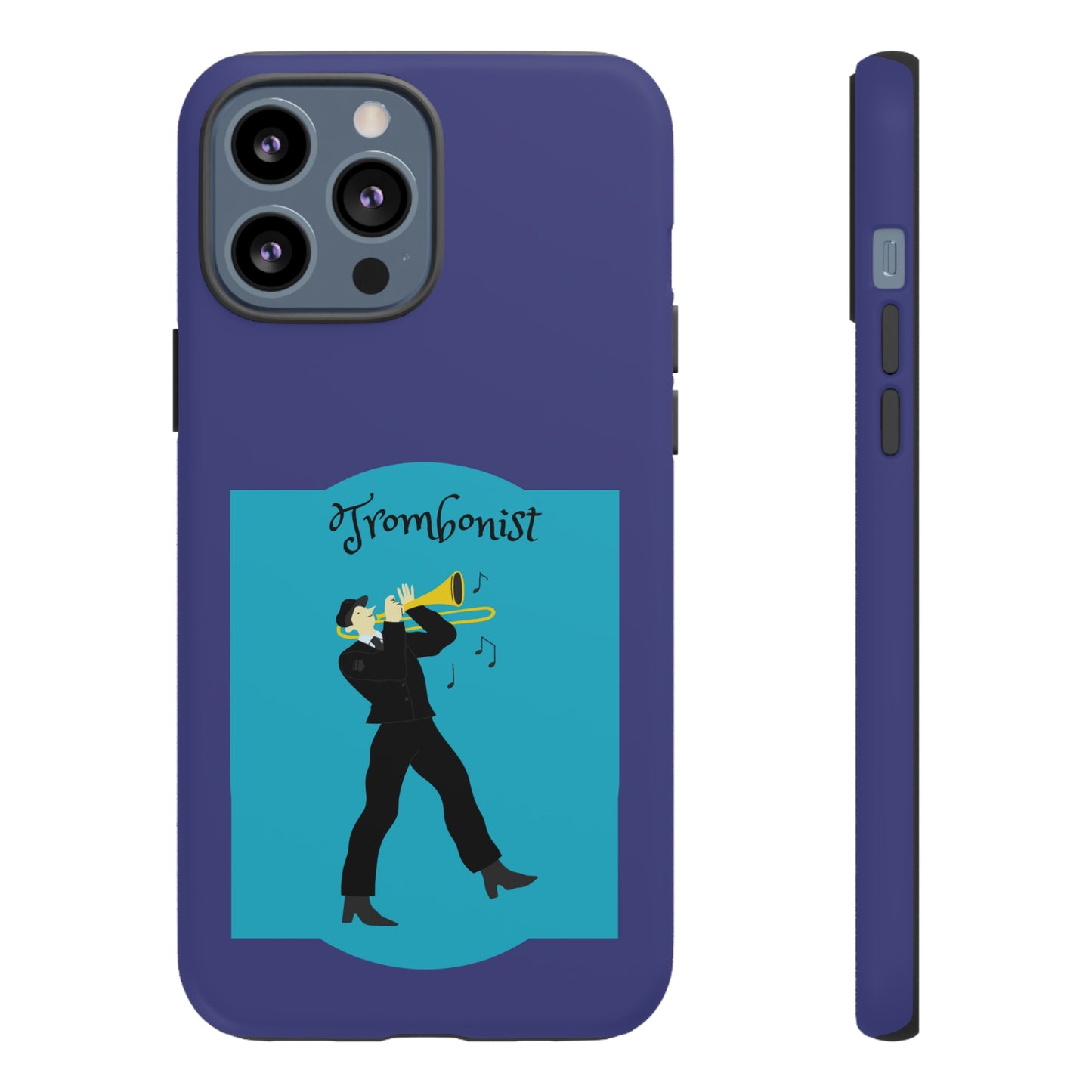 Blue Trombone Man | Mostly Android Cases | MAC