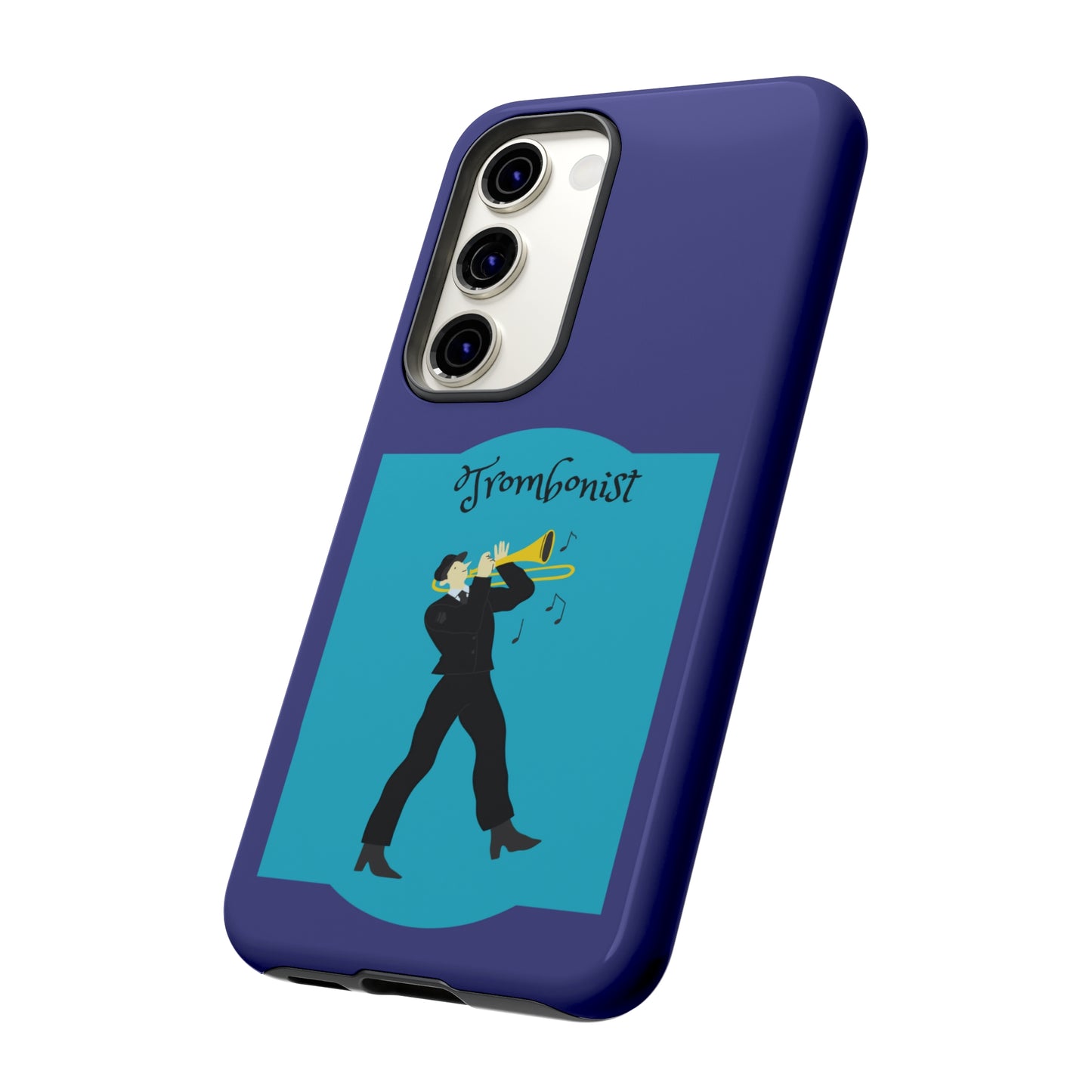 Blue Trombone Man | Mostly Android Cases | MAC