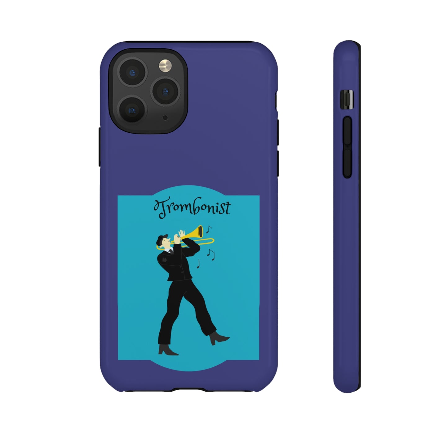 Blue Trombone Man | Mostly Android Cases | MAC