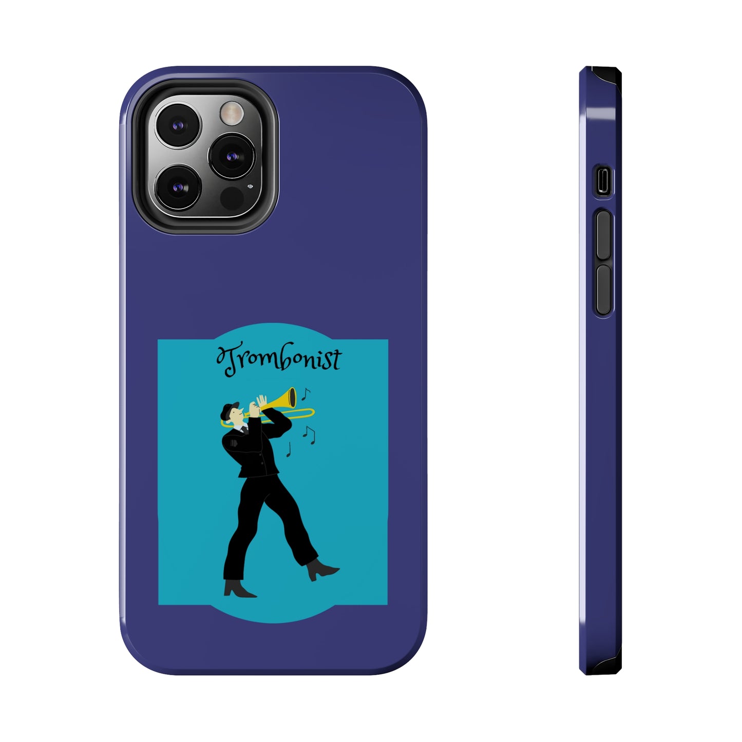 Blue Trombone Man | Mostly iPhone Cases | MIC