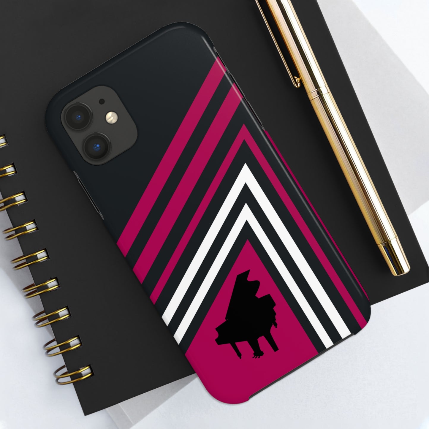 Triangle Stripe Piano Design | Mostly iPhone Cases | MIC